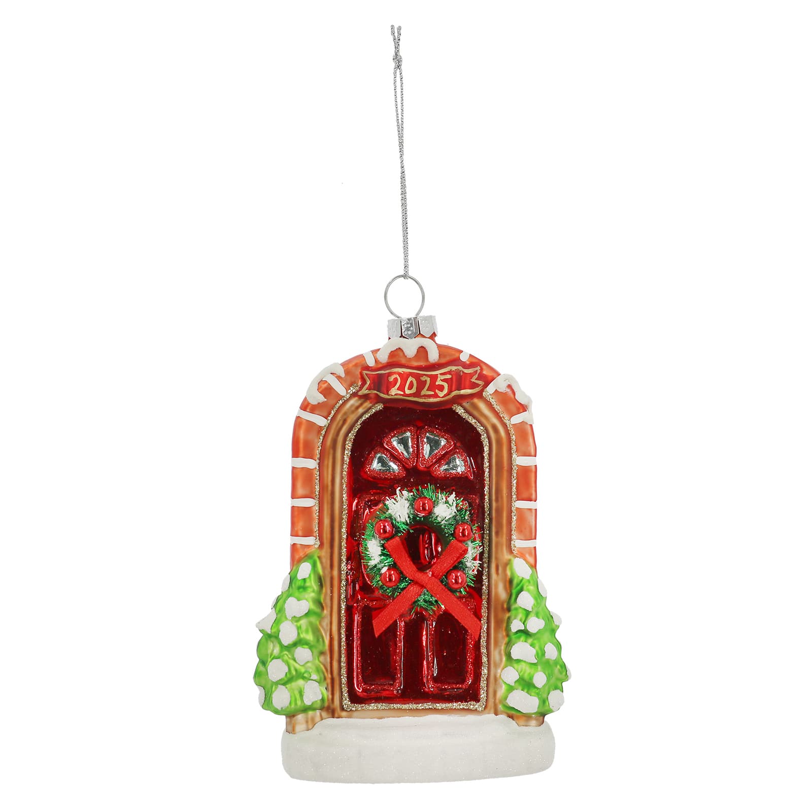 5&#x22; Christmas Door Glass Ornament by Ashland&#xAE;