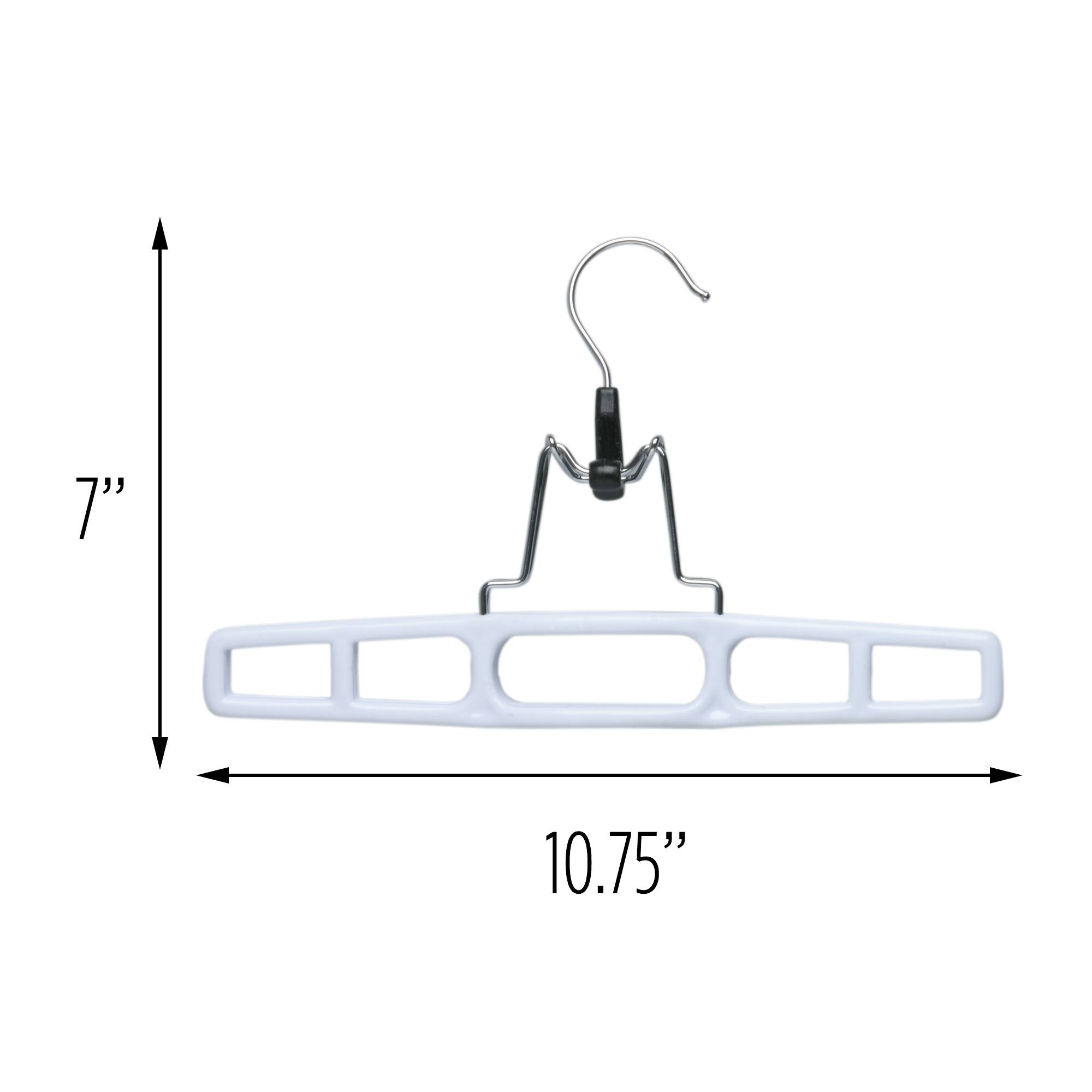 Honey Can Do White Rectangular Clamp Hangers, 12ct.