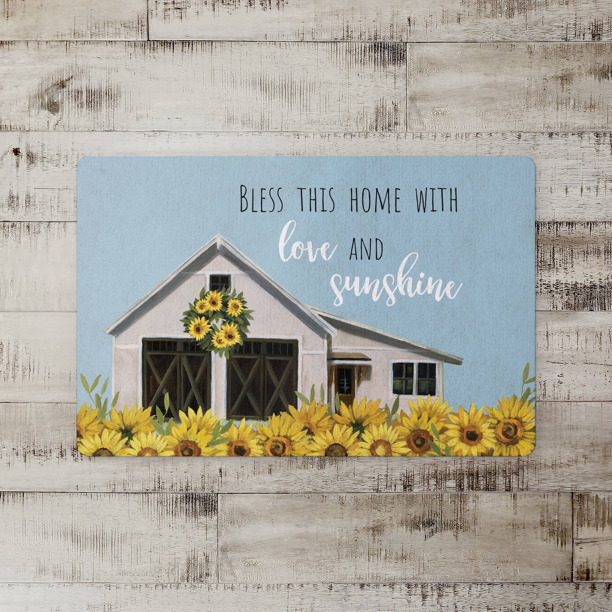 18" x 27" Sunflower House Typography Floor Mat