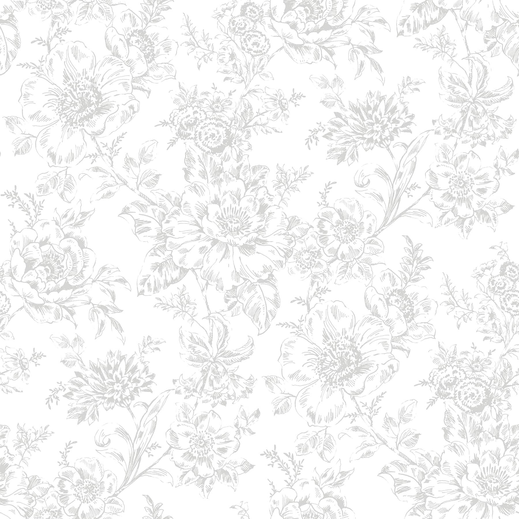 RoomMates Gray Wren Peel &#x26; Stick Wallpaper