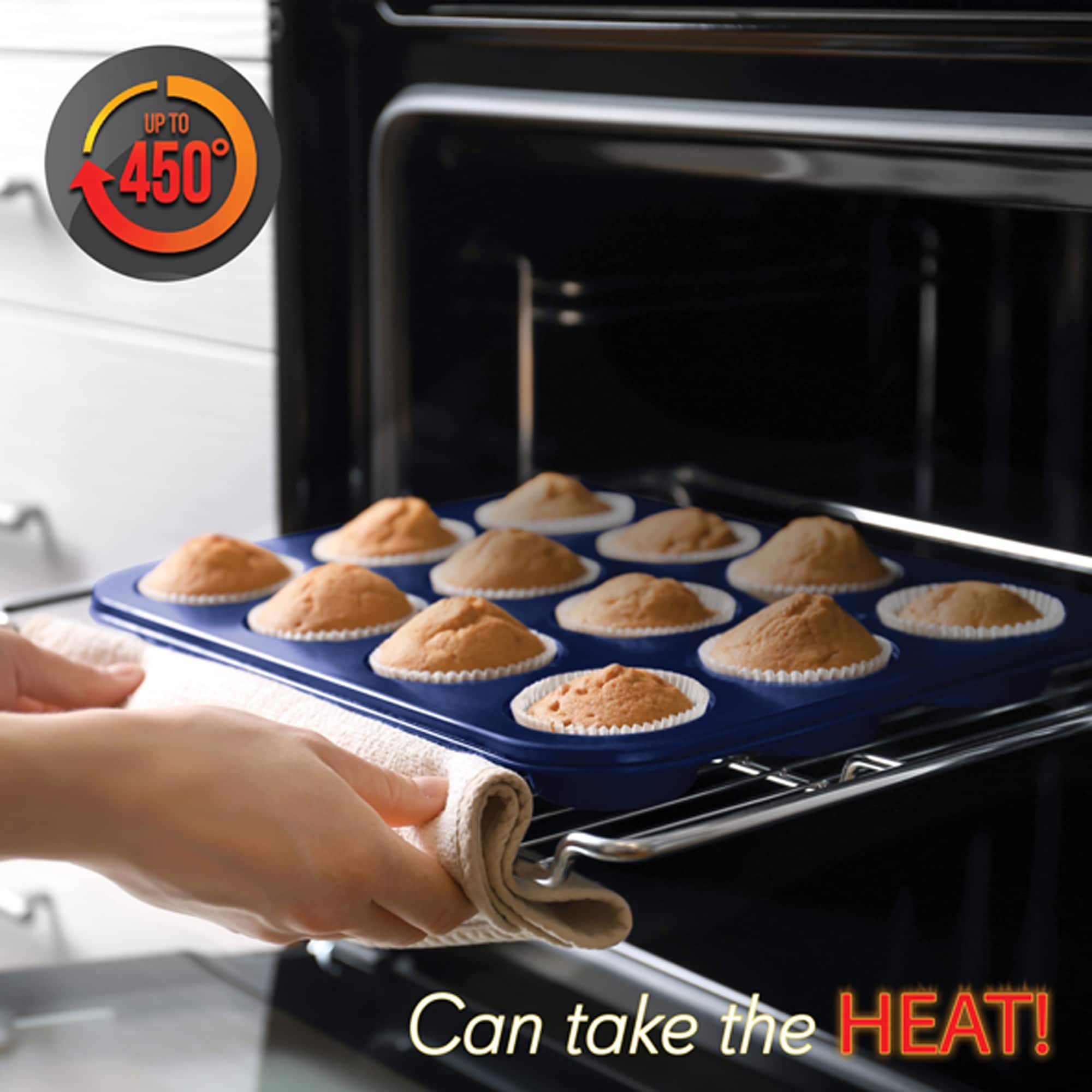 NutriChef Blue Non-Stick Kitchen Bakeware Set