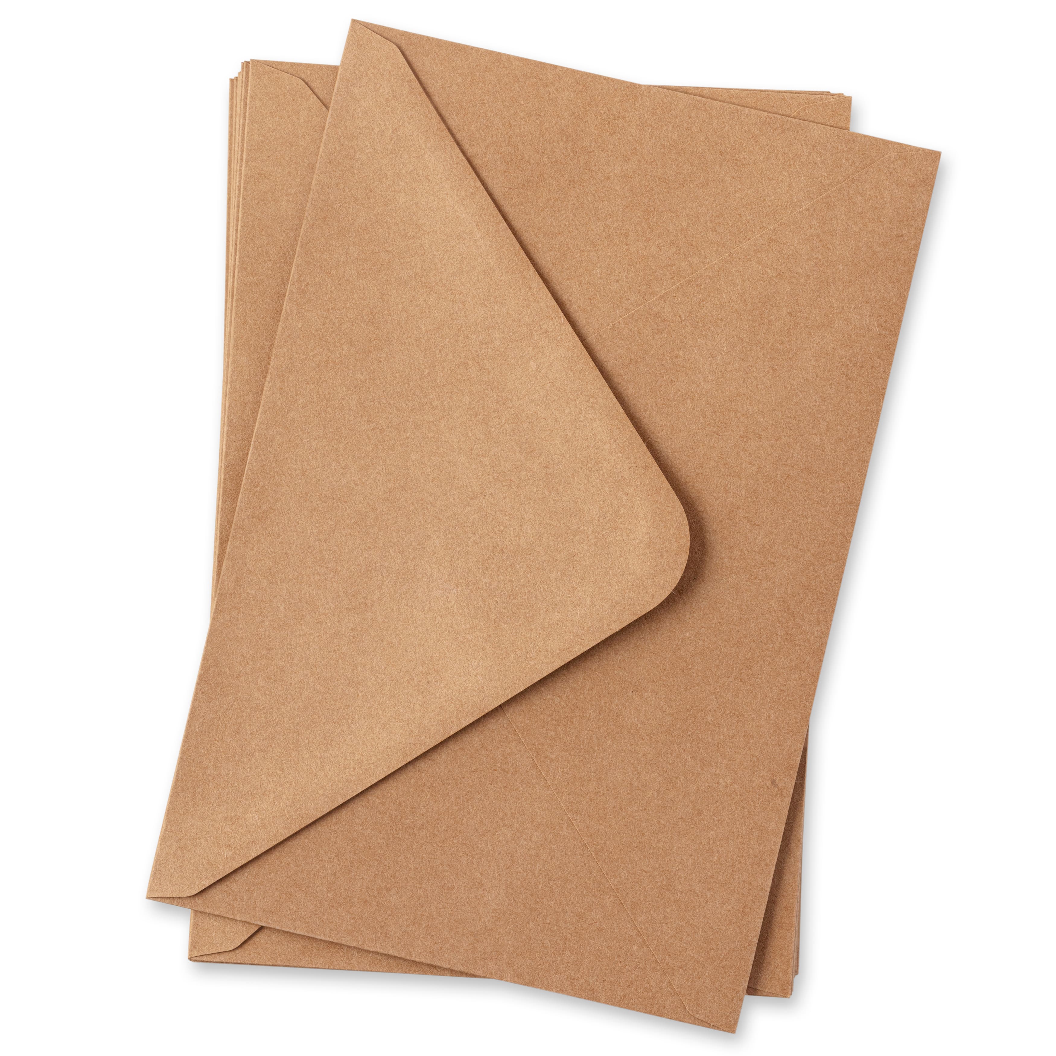 Ulikey Mini Enveloppes, 40pcs Enveloppes en Papier Kraft et 40pcs