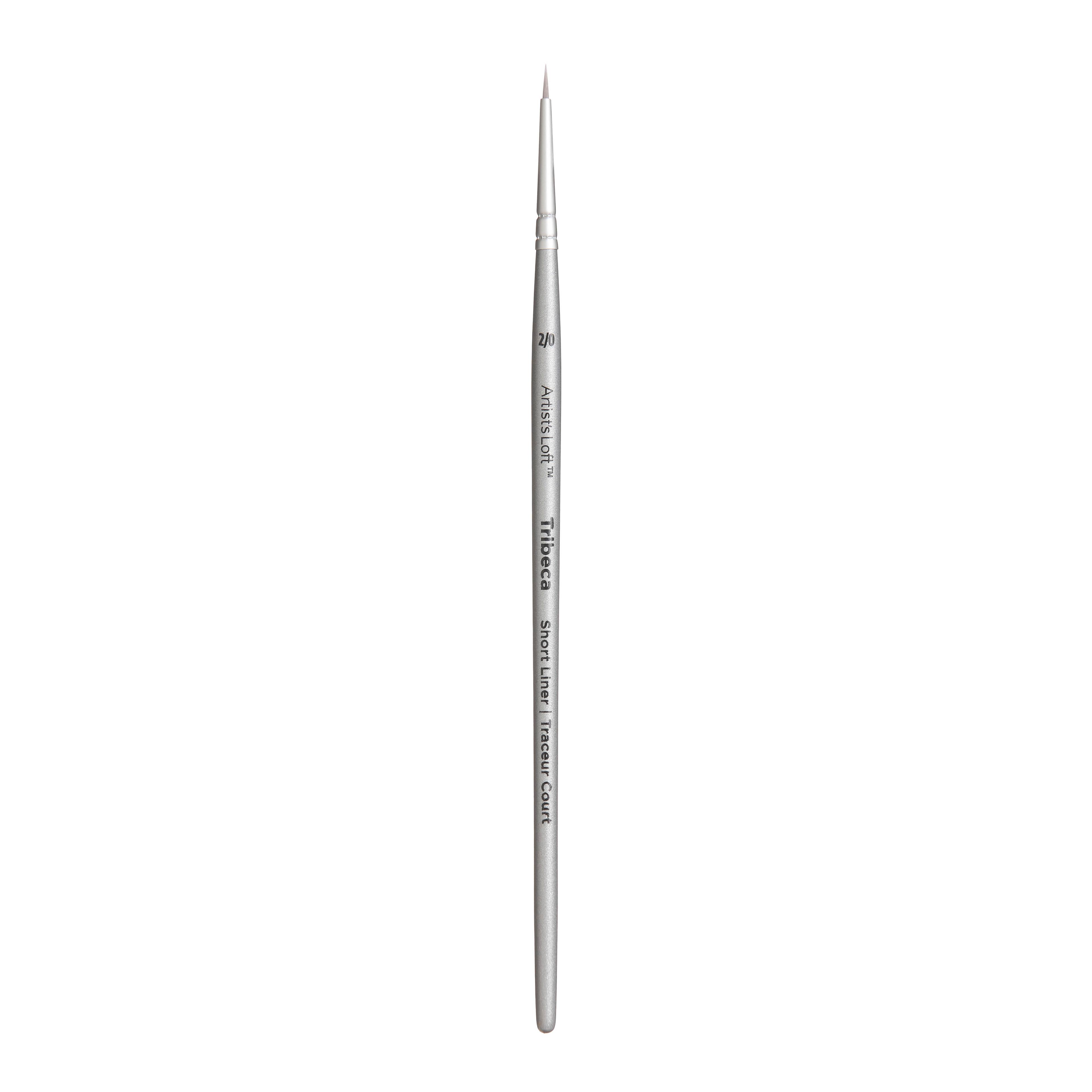 Tribeca Synthetic Short Handle Short Liner Brush by Artist&#x27;s Loft&#x2122;, Size 2/0
