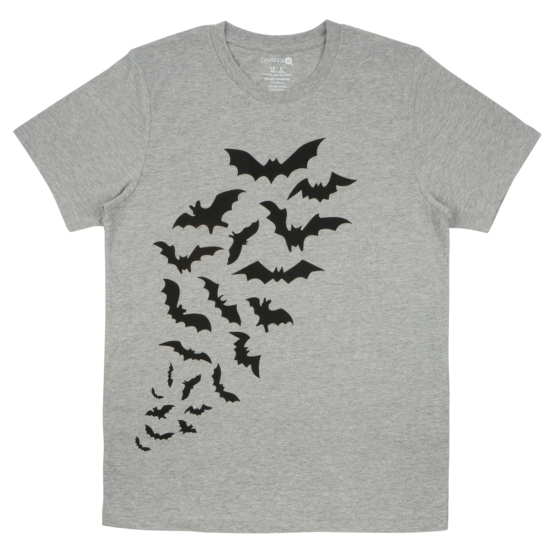 Halloween Bats Adult Crew Neck T-Shirt by Celebrate It&#x2122;