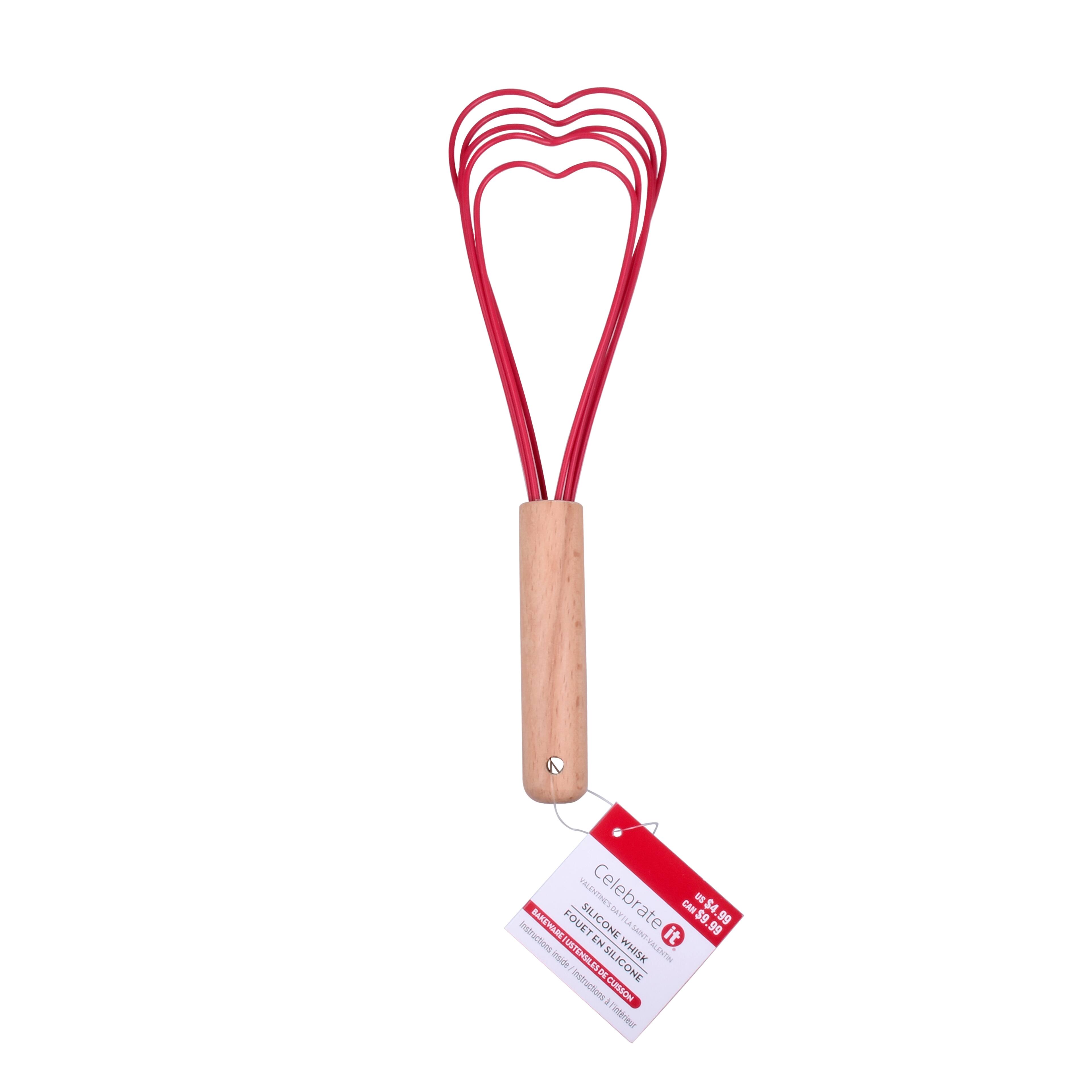 Platinum Silicone Whisk, Red