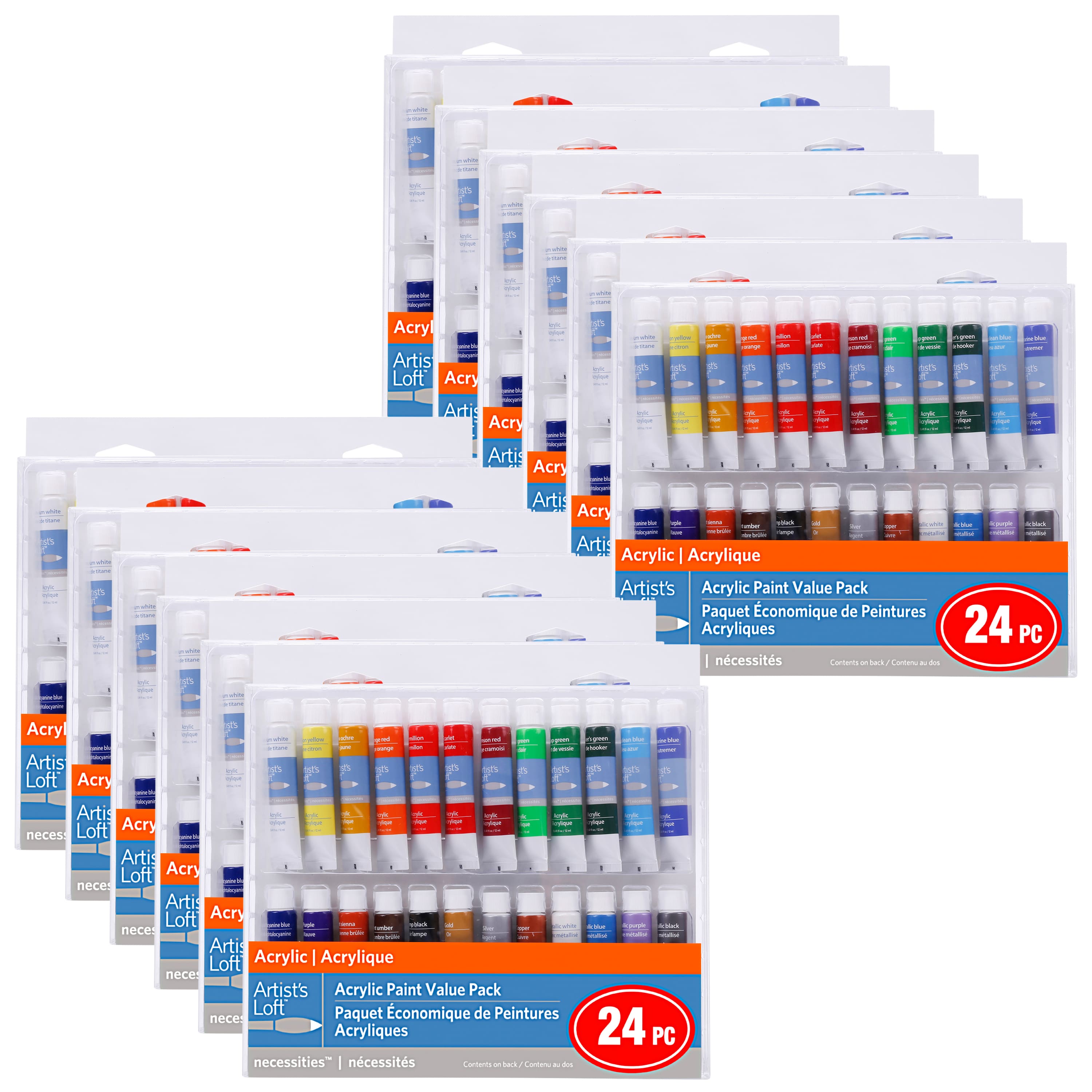 12 Packs: 24 ct. (288 total) Acrylic Paint Value Pack by Artist&#x27;s Loft&#x2122; Necessities&#x2122;