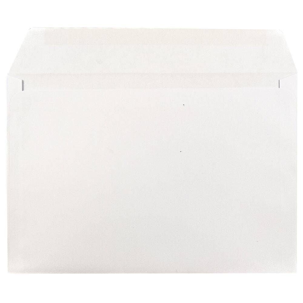 JAM Paper 6.5&#x22; x 9.5&#x22; White Booklet Commercial Envelopes