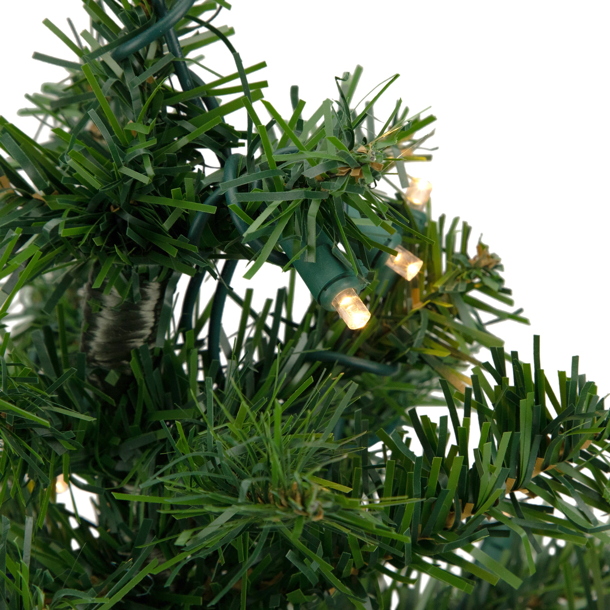 2ft. Pre-Lit Mixed Classic Pine Artificial Christmas Tree, Warm White LED Lights