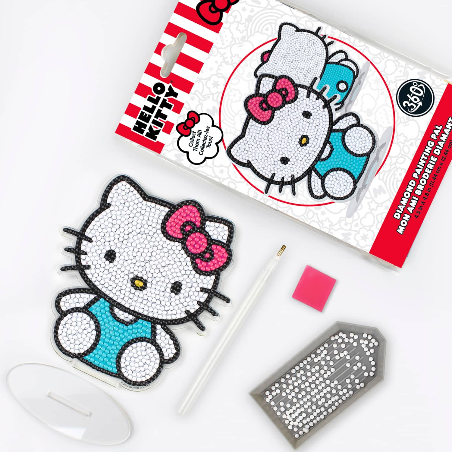 Camelot&#xAE; Dots Pink &#x26; Blue Hello Kitty&#xAE; Diamond Painting Pal Kit