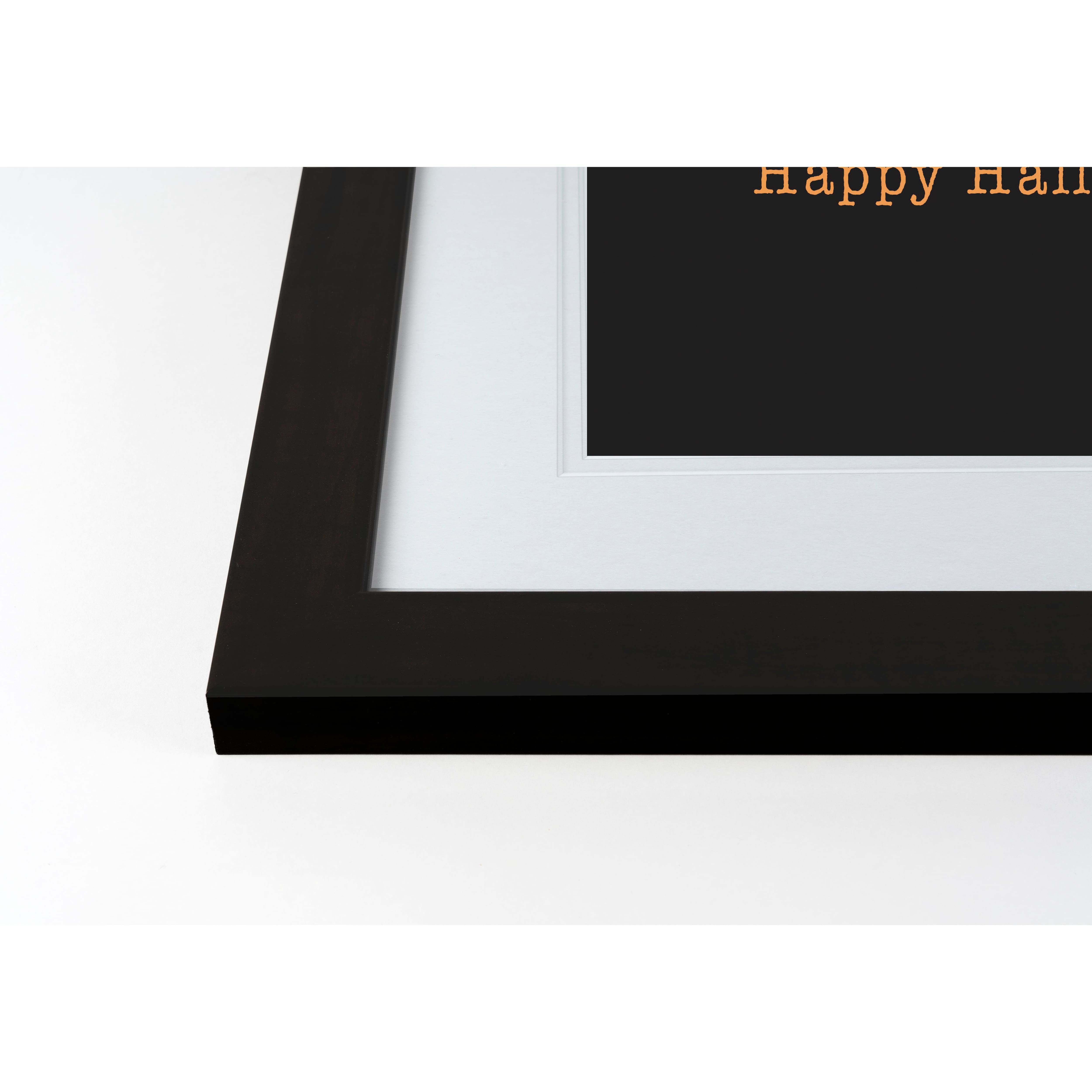 Floral Skull Black Framed Print Wall Art