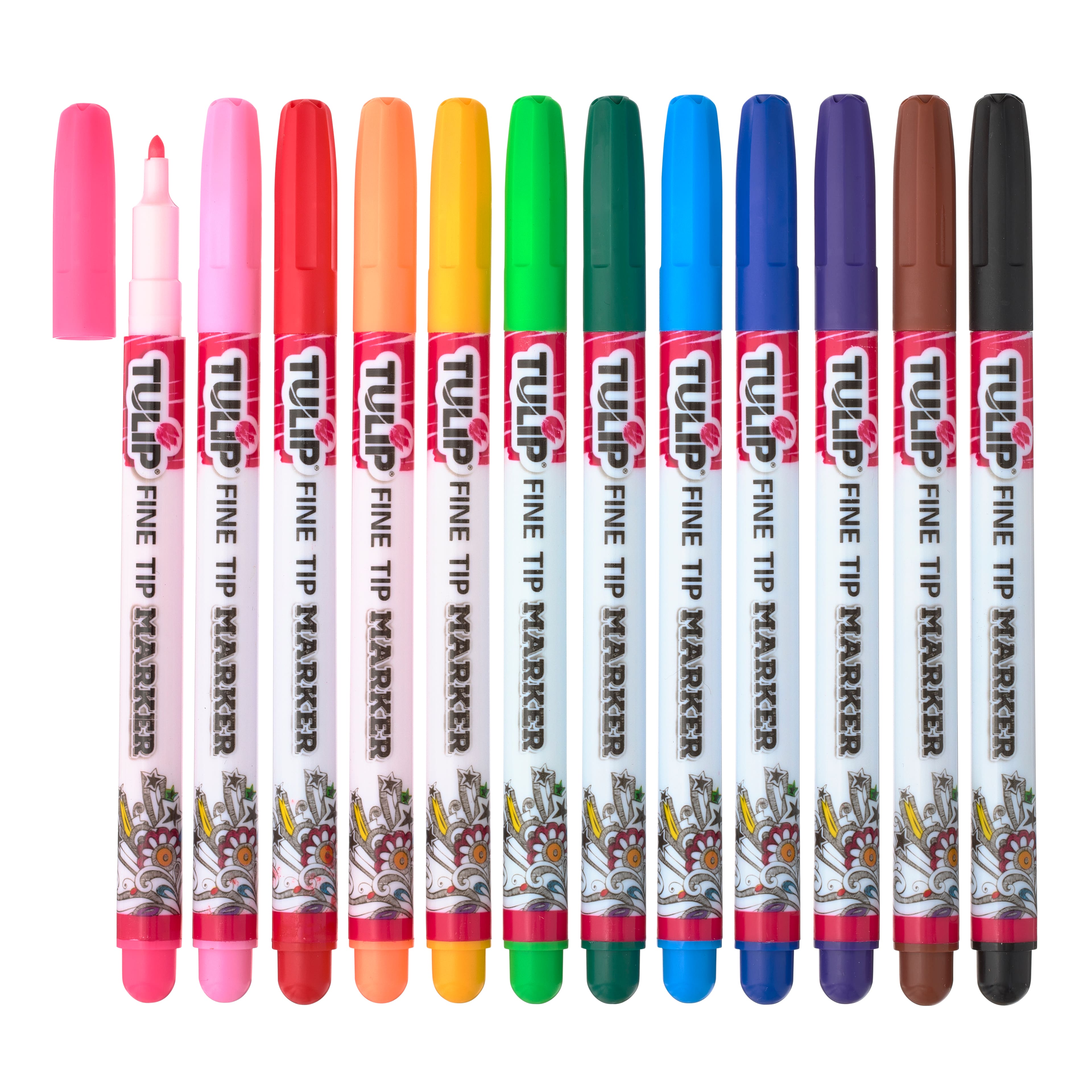 12 Packs: 12 ct. (144 total) Tulip® Fabric Markers® Fine Writers