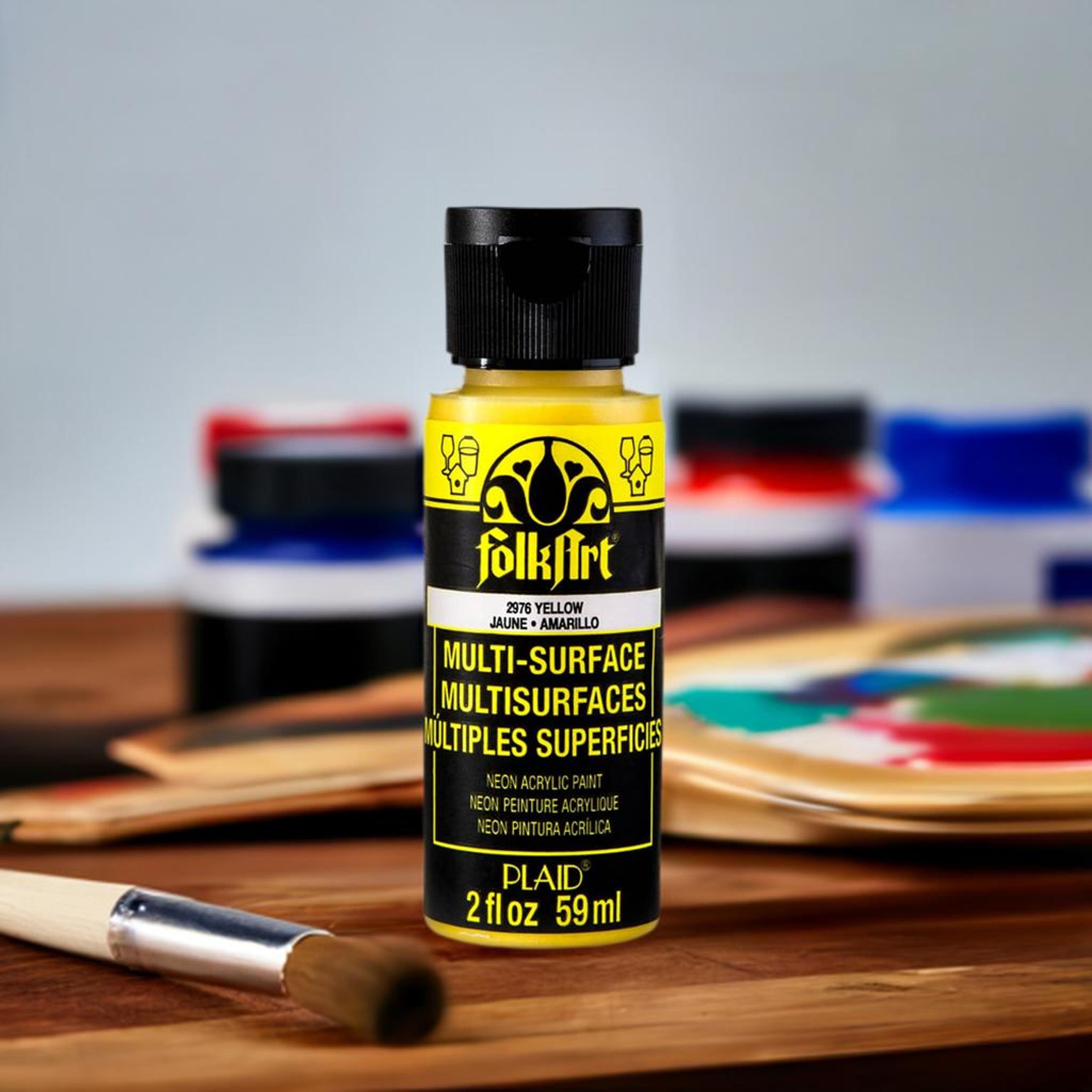 FolkArt&#xAE; Multi-Surface Neon Glow Acrylic Paint