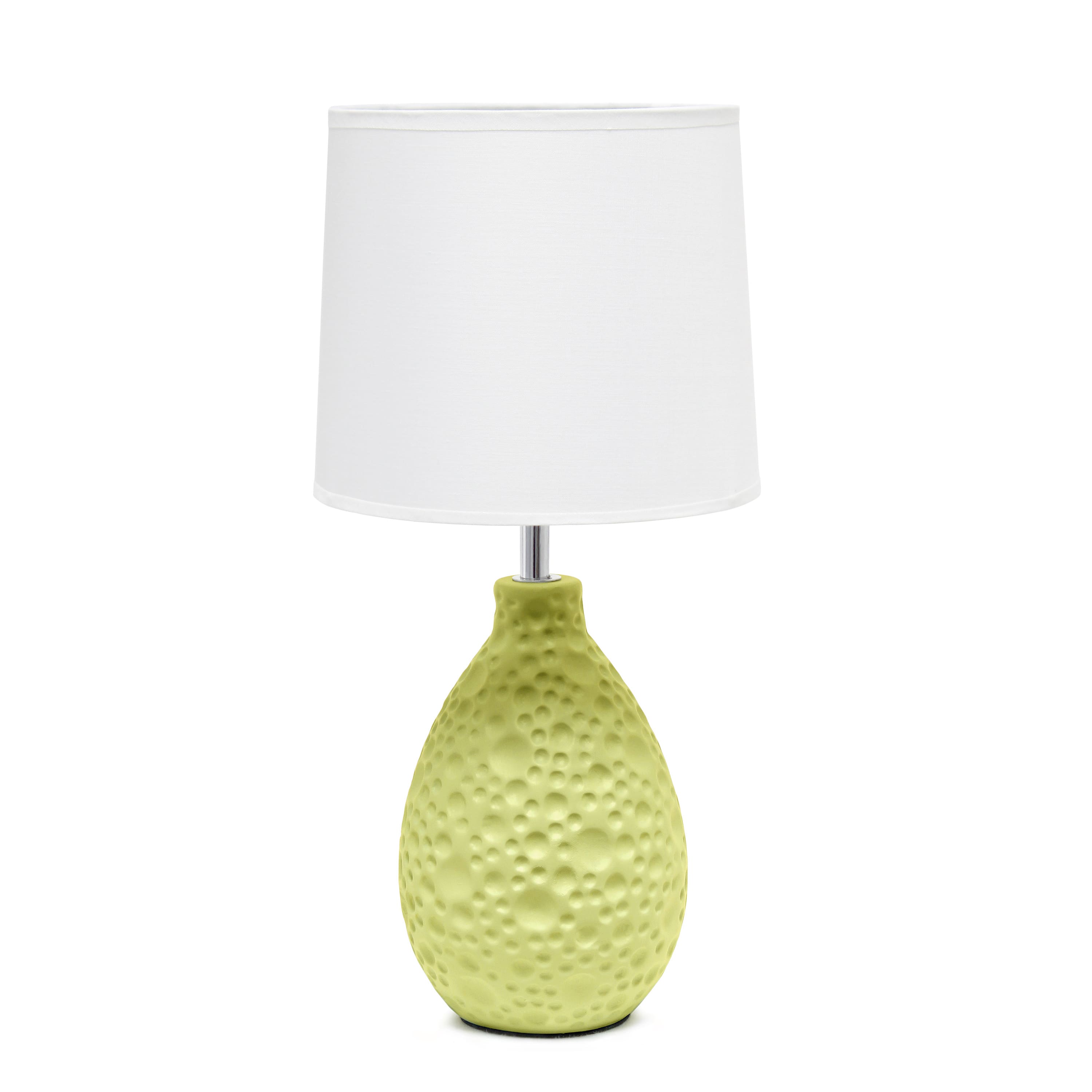 Creekwood Home Essentix 14" Ceramic Teardrop Table Lamp