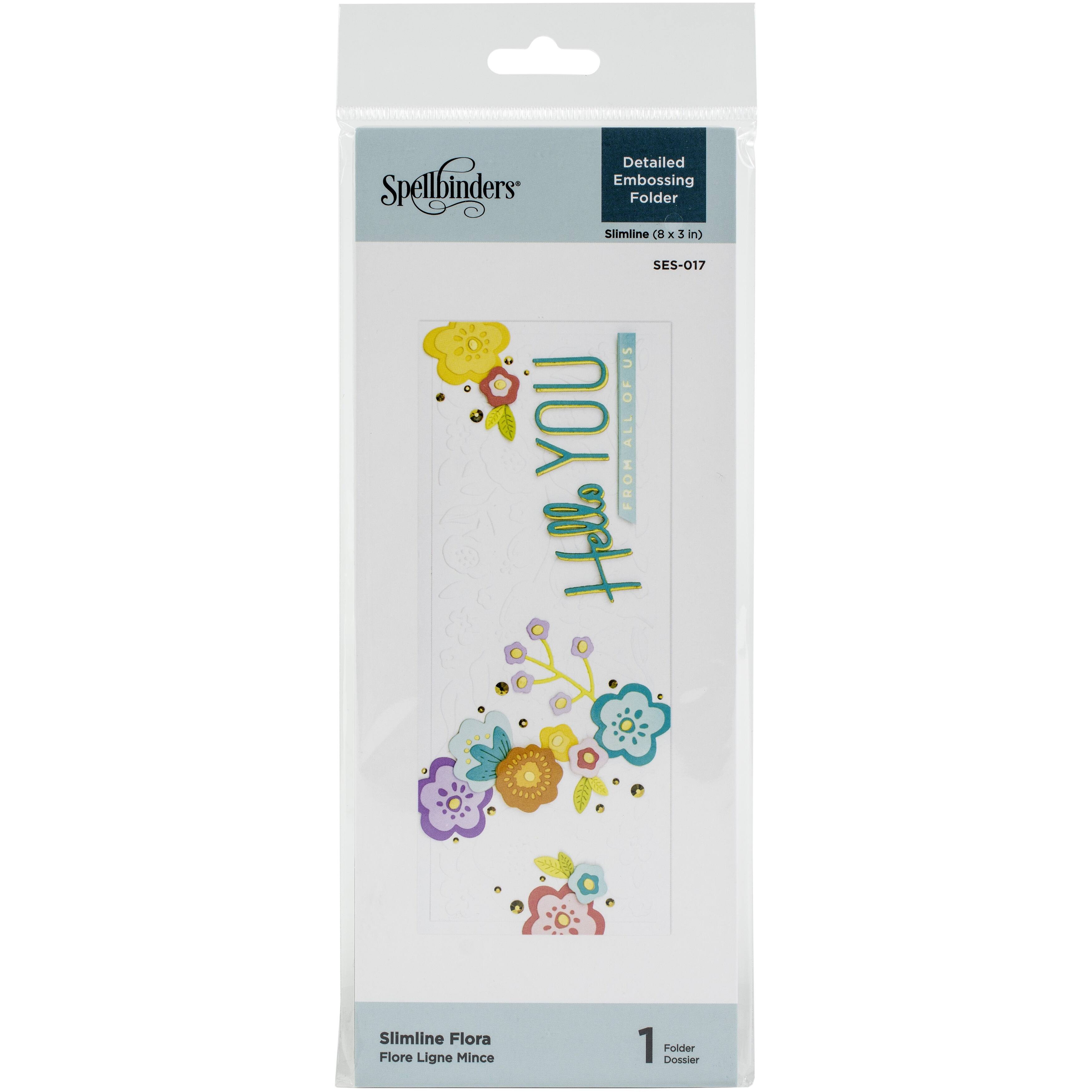 Spellbinders® Slimline Flora Embossing Folder Michaels