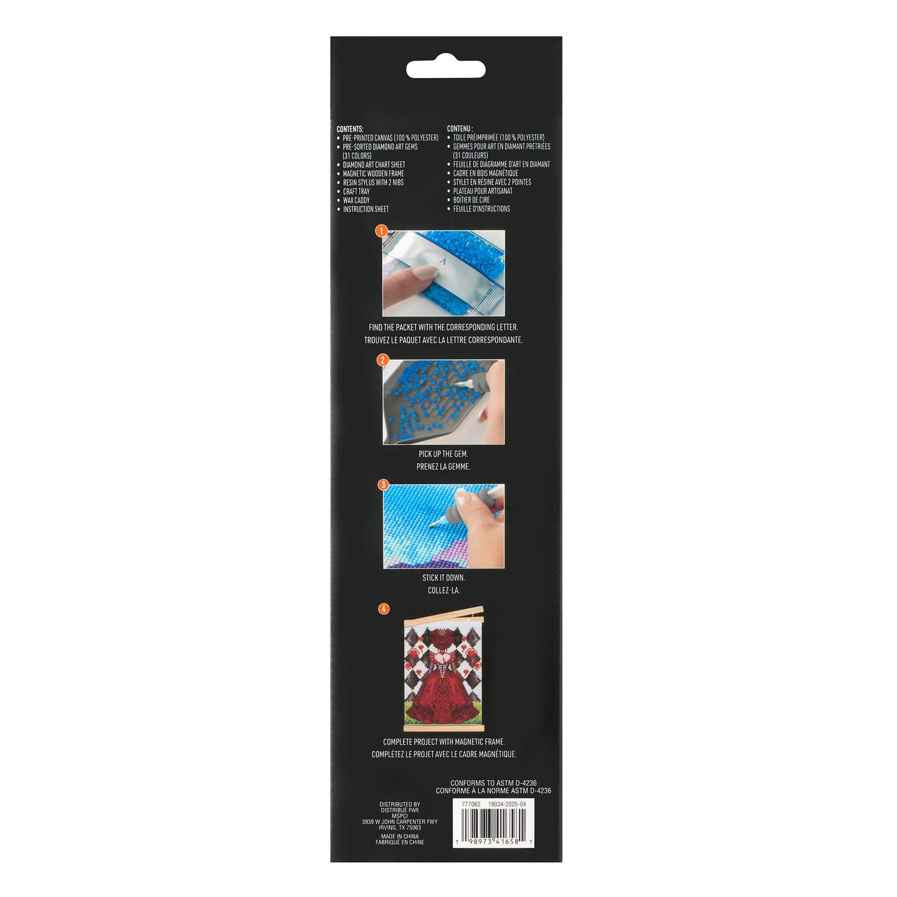 8&#x22; x 10&#x22; Red Queen Diamond Art Kit by Make Market&#xAE;