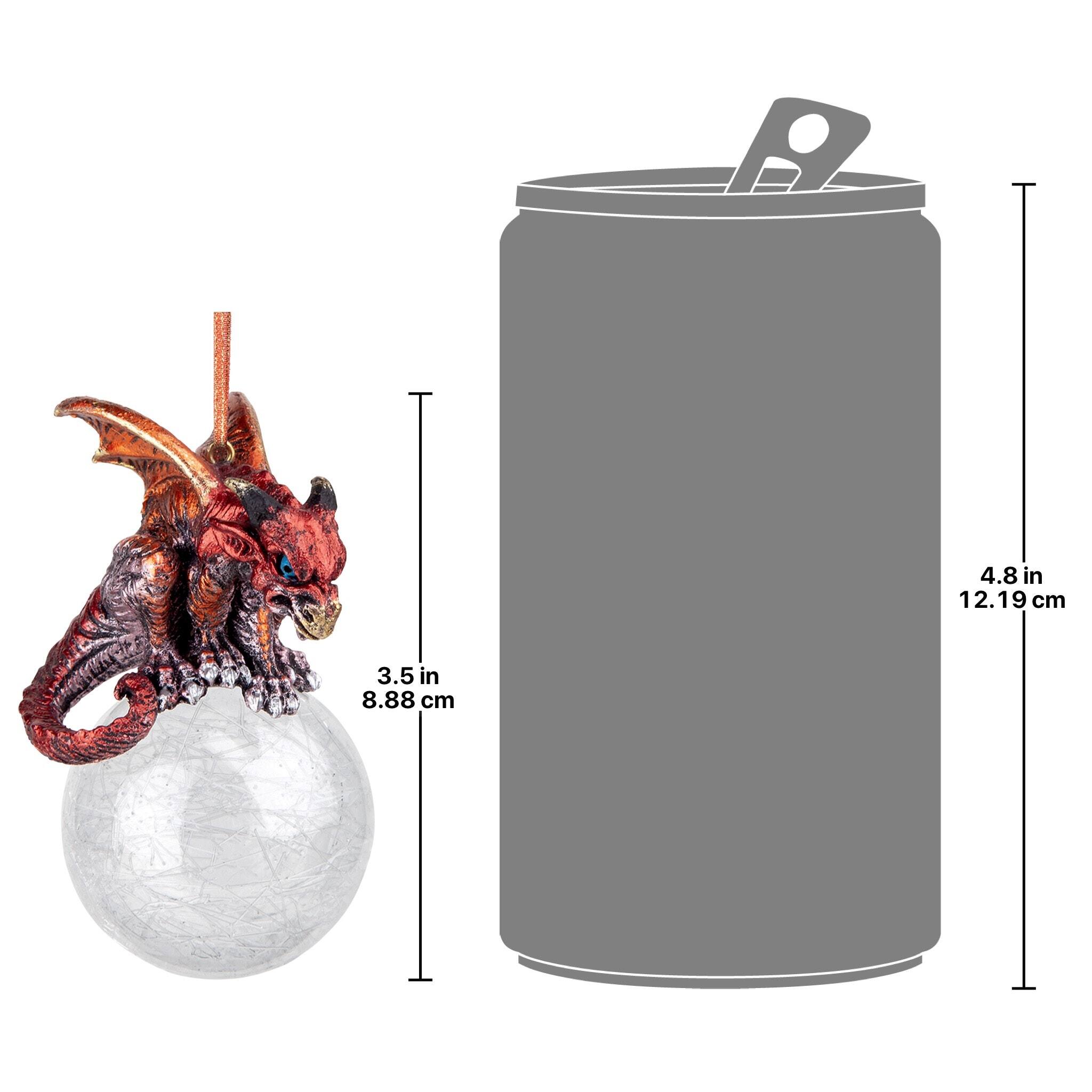 Design Toscano The Pensive Percher Dragon 2018 Collectible Holiday Ornament