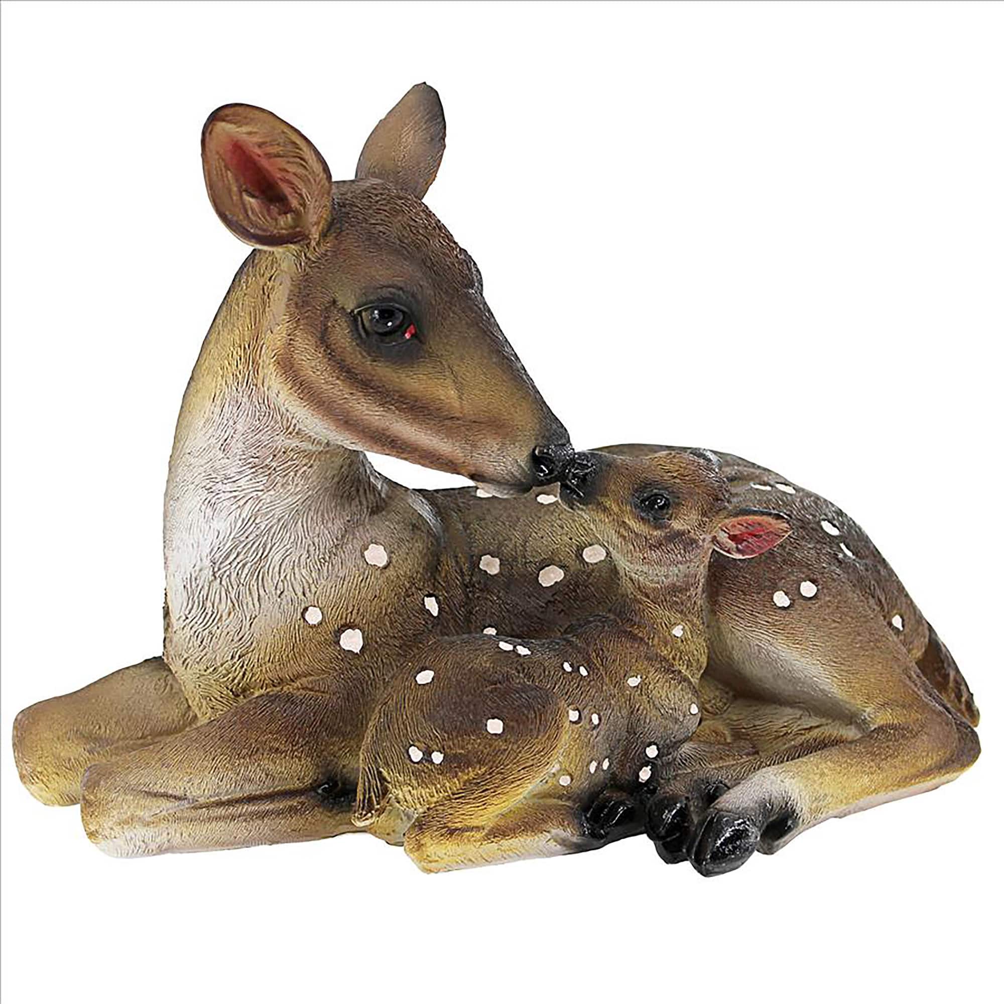 Design Toscano 9.5&#x22; Small Mother&#x27;s Love Doe &#x26; Fawn Statue