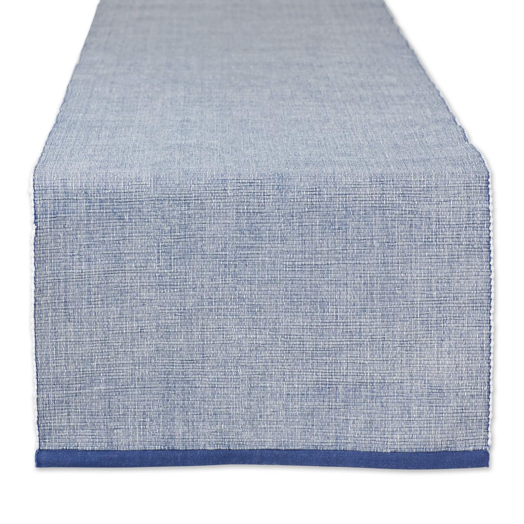 DII® 72" Chambray Ribbed Cotton Table Runner