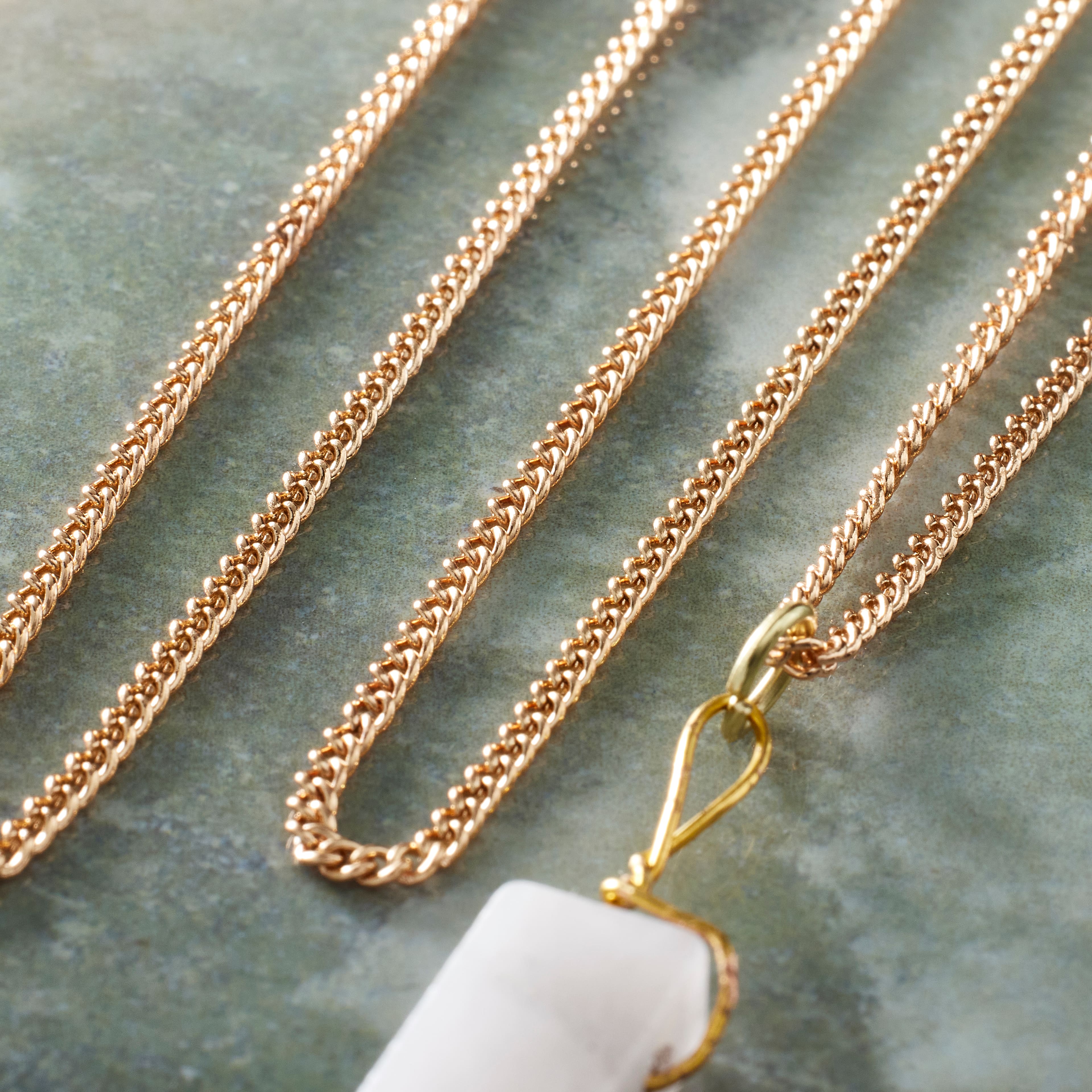 Hamilton Gold Cuban Curb Chain Necklaces By Bead Landing&#x2122;