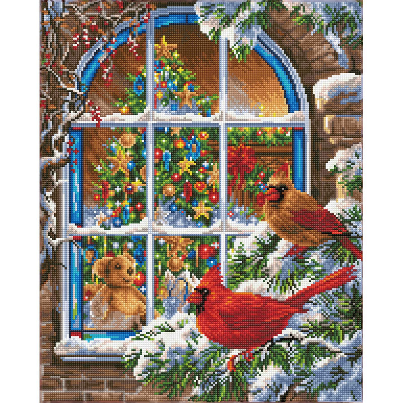 Diamond Dotz® Intermediate Christmas Window Diamond Painting Kit