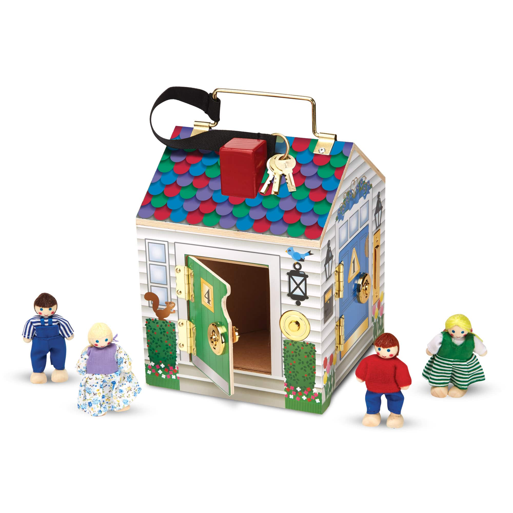 Melissa & Doug Wooden Doorbell House