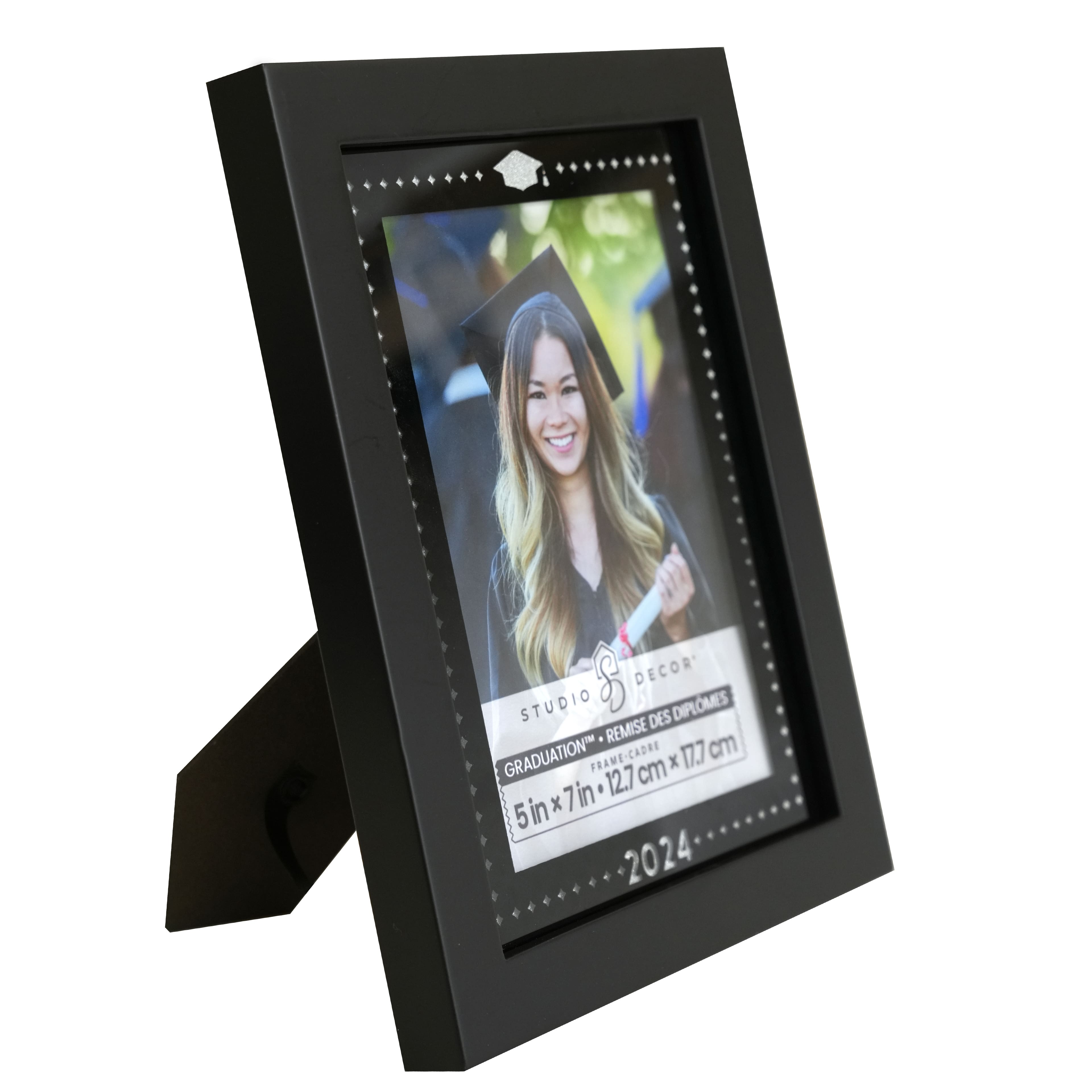 Black Bling 5&#x22; x 7&#x22; 2024 Frame with Mat, Graduation&#x2122; by Studio D&#xE9;cor&#xAE;