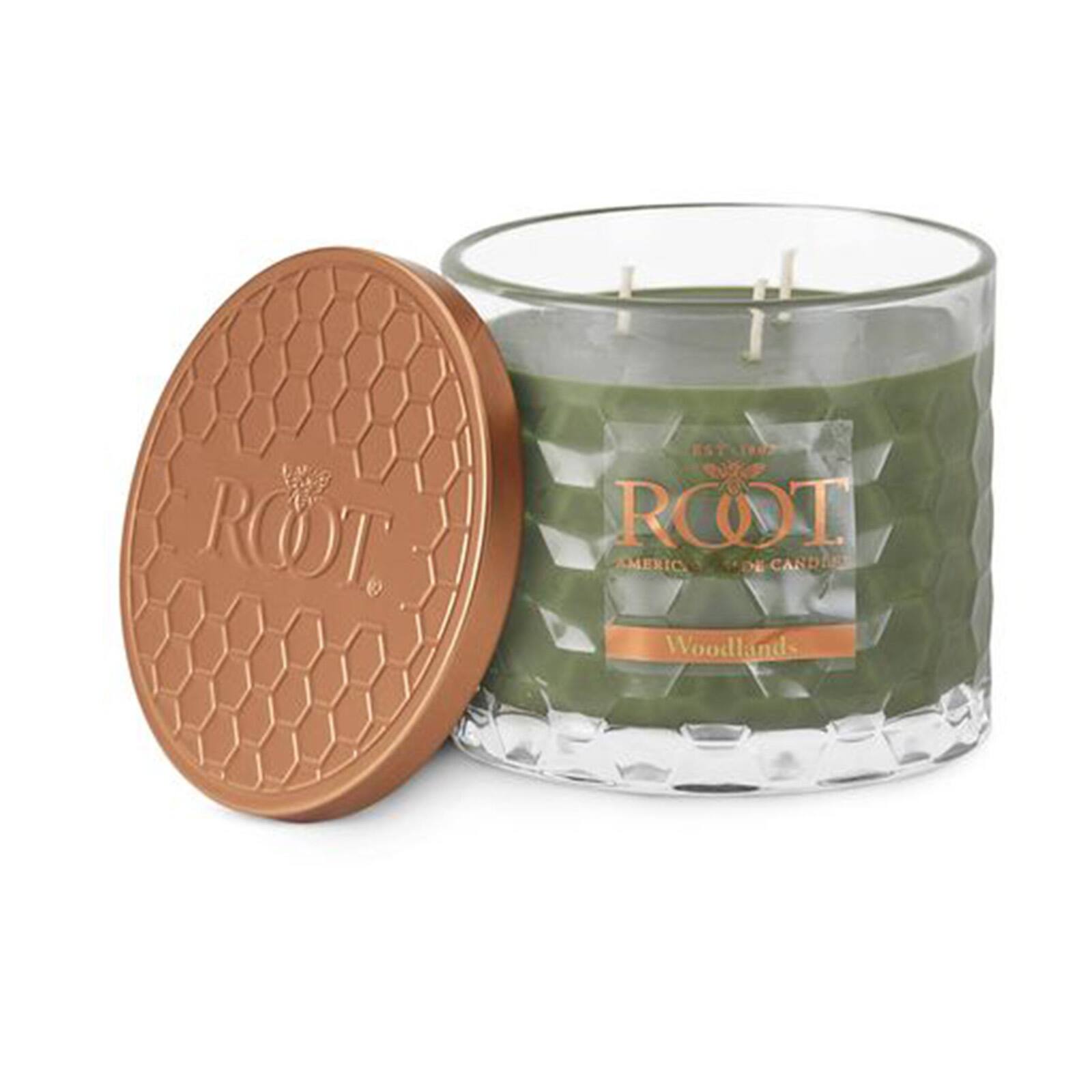 Root Candles Signature 3-Wick Honeycomb Beeswax Blend Jar Candle