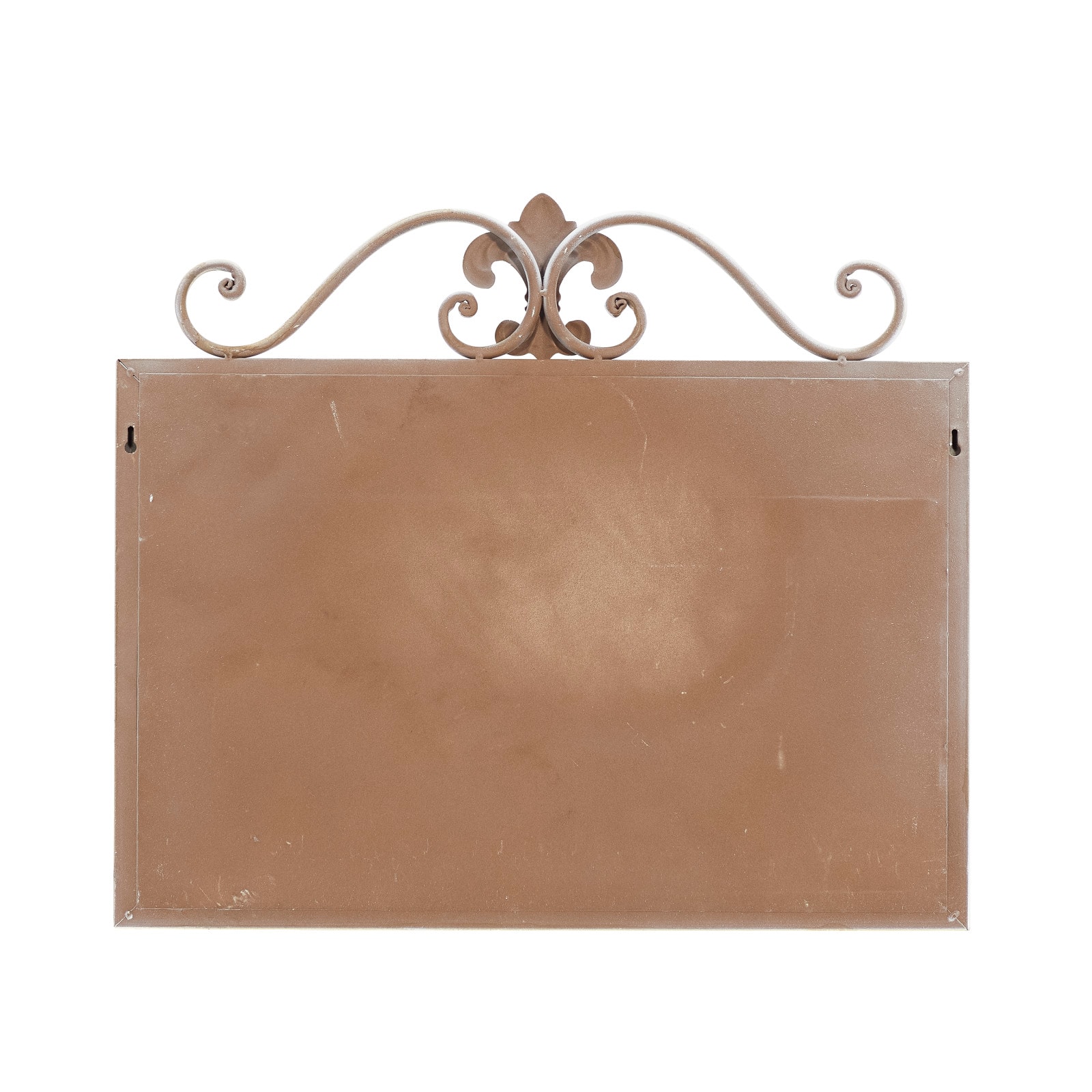 22" White Metal Farmhouse Hanging Magnet Board