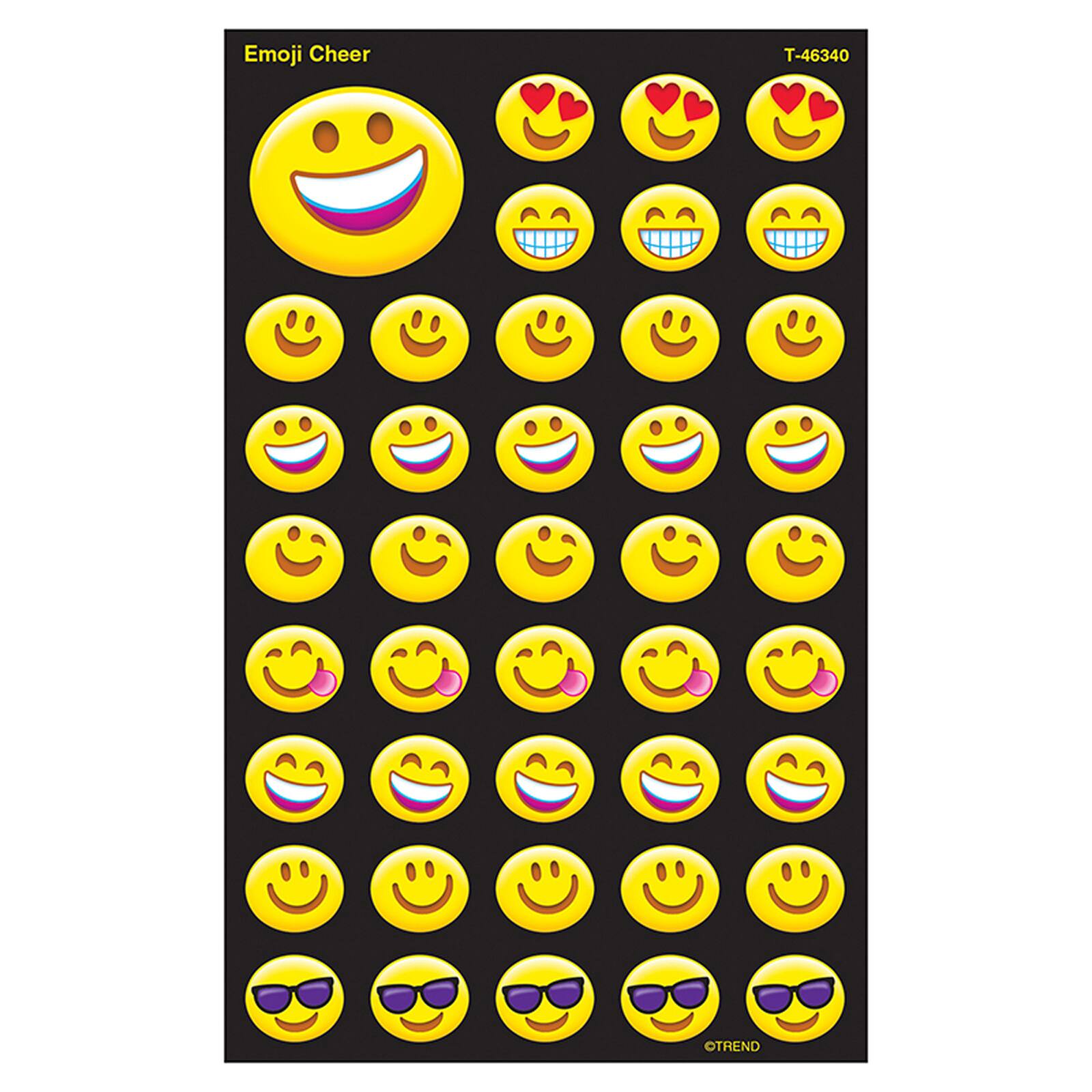 Trend Enterprises&#xAE; Emoji Cheer superShapes Stickers, 6 Packs of 336