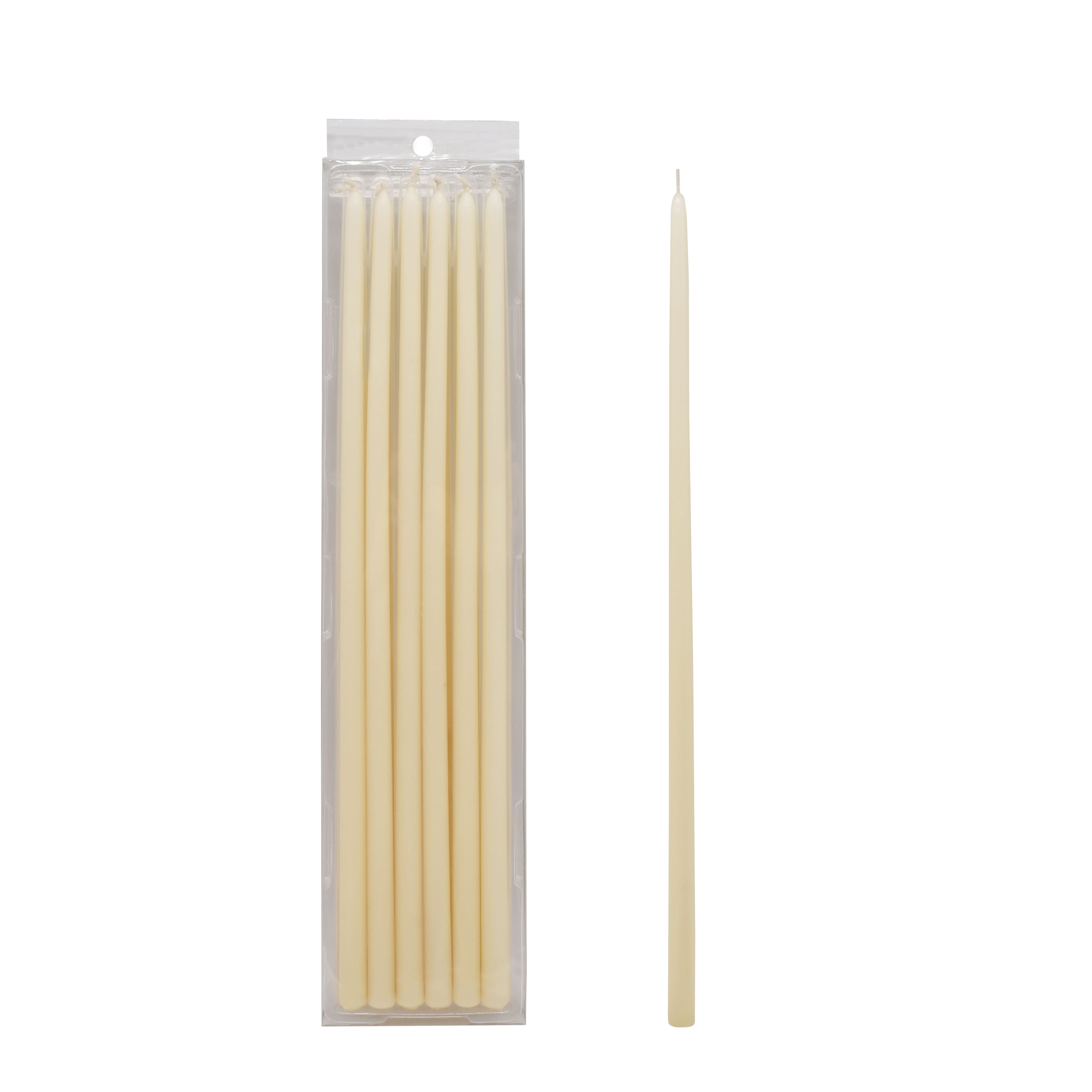 11.75&#x22; Unscented Narrow Taper Candles, 12ct. by Ashland&#xAE;