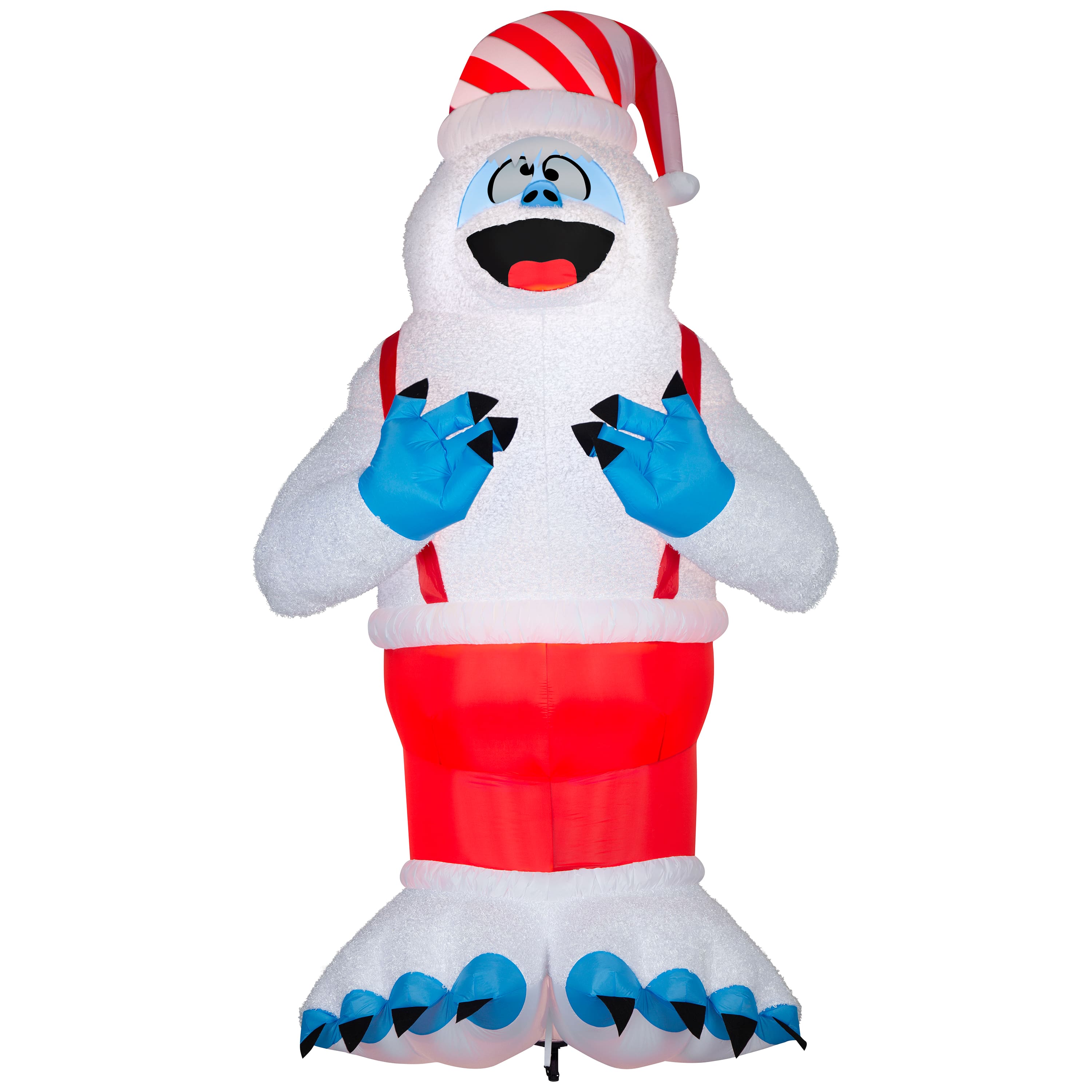 11ft. Airblown® Inflatable Giant Christmas Plush Bumble in Santa Hat & Suspenders