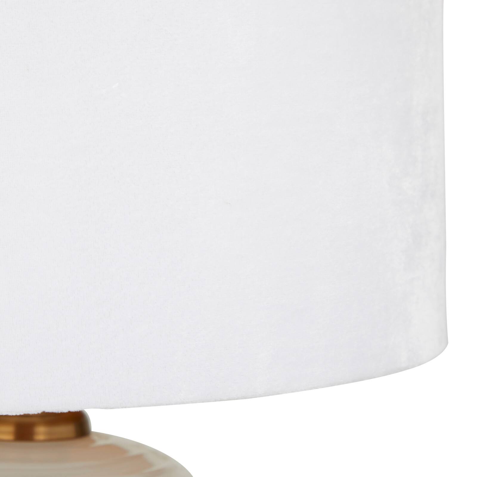 White Glass Modern Accent Lamp, 13&#x22; x 13&#x22; x 19&#x22;