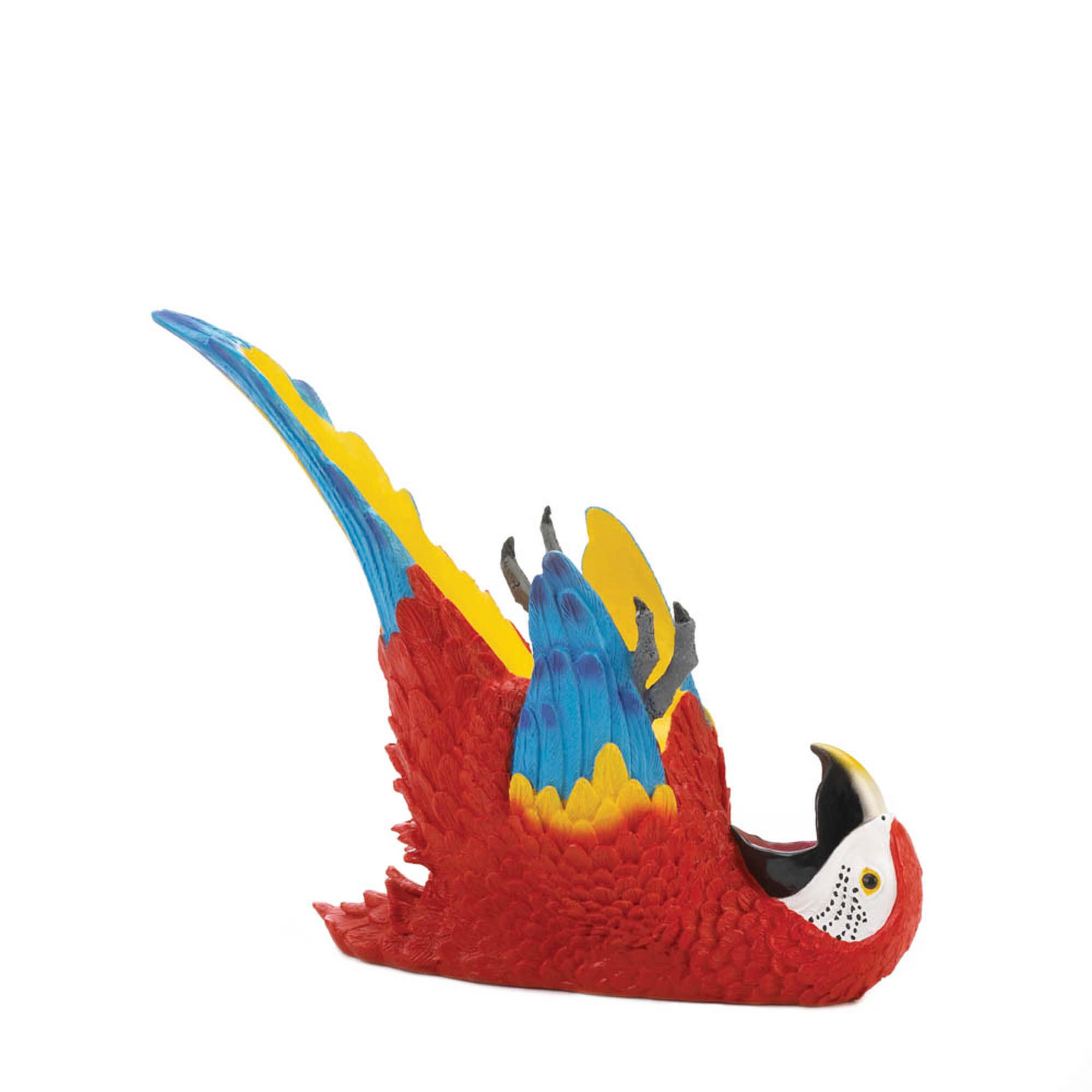 10&#x22; Colorful Parrot Wine Holder