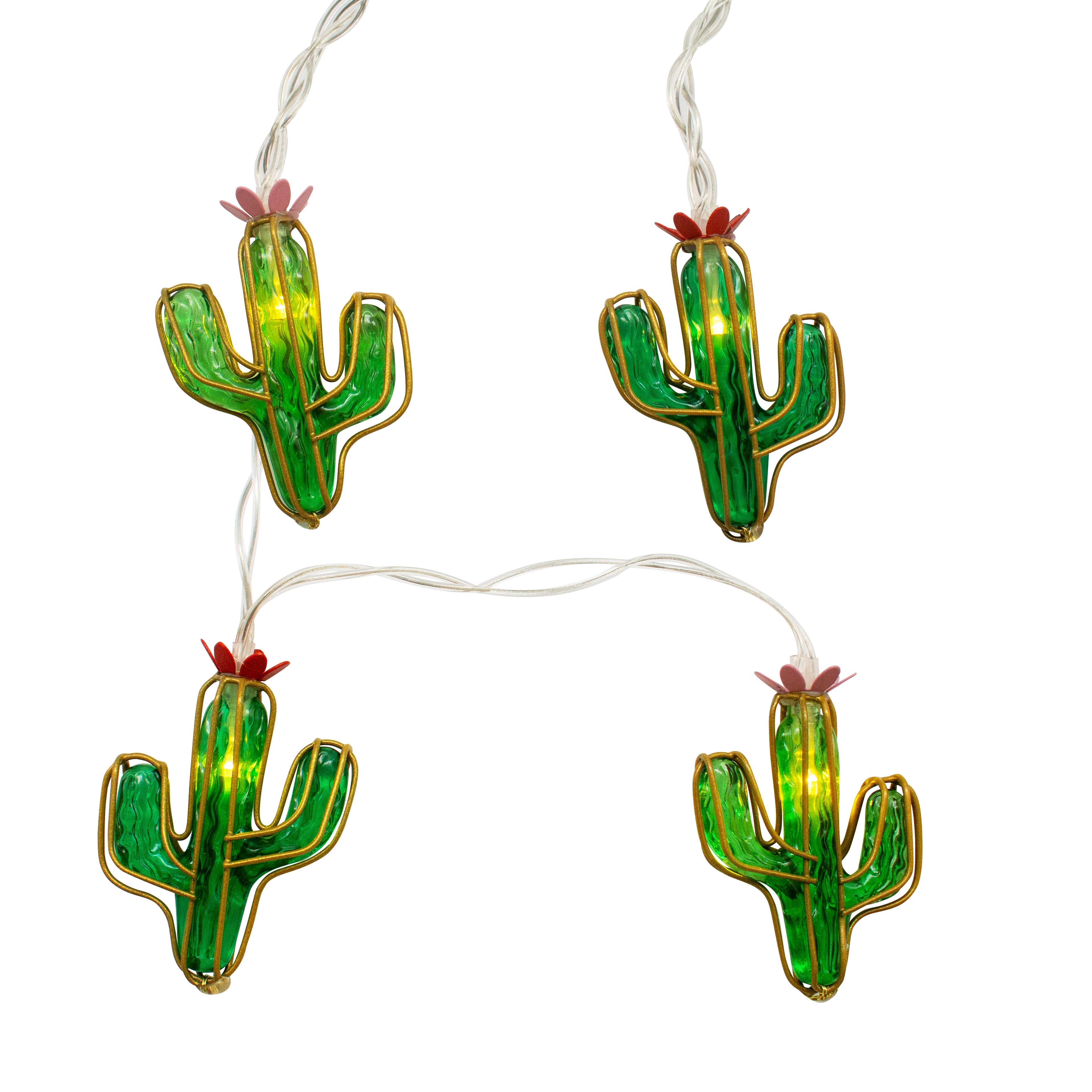 10ct. Cactus Icon Warm White LED String Lights by Ashland®