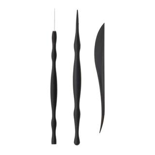 Polyform Sculpey Starter Set Strumenti Per Modellare Argilla – 3 Attrezzi A Doppia Punta Per Texture E Dettagli, Confezione Donna Dewberry
