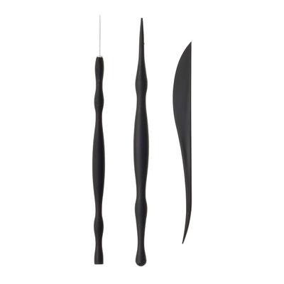 Polyform Sculpey Starter Set Strumenti Per Modellare Argilla – 3 Attrezzi A Doppia Punta Per Texture E Dettagli, Confezione Donna Dewberry