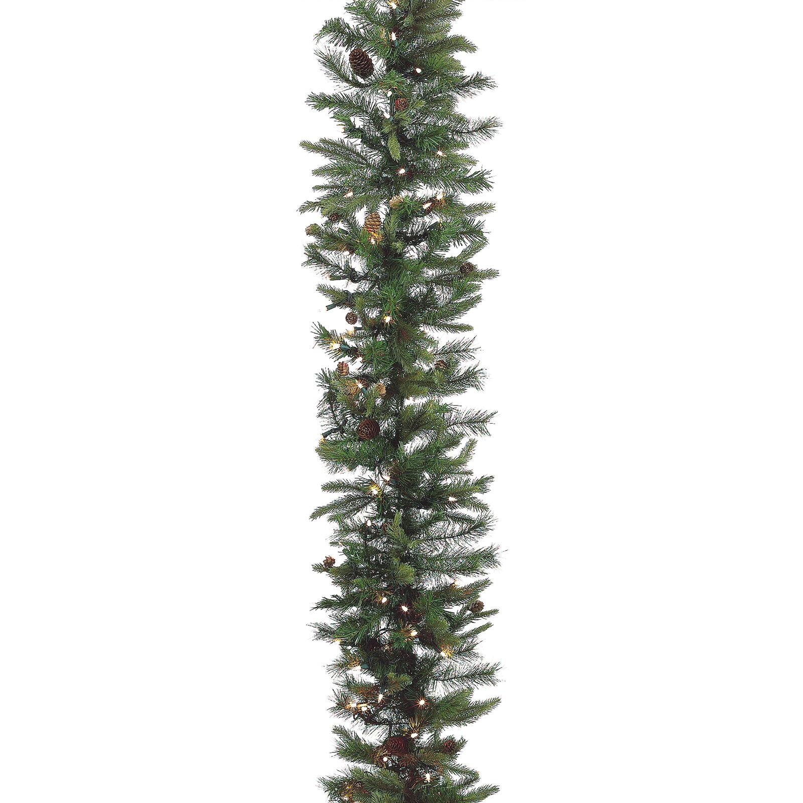 6 Pack: 9ft. Pre-Lit Rocky Mountain Pine Garland