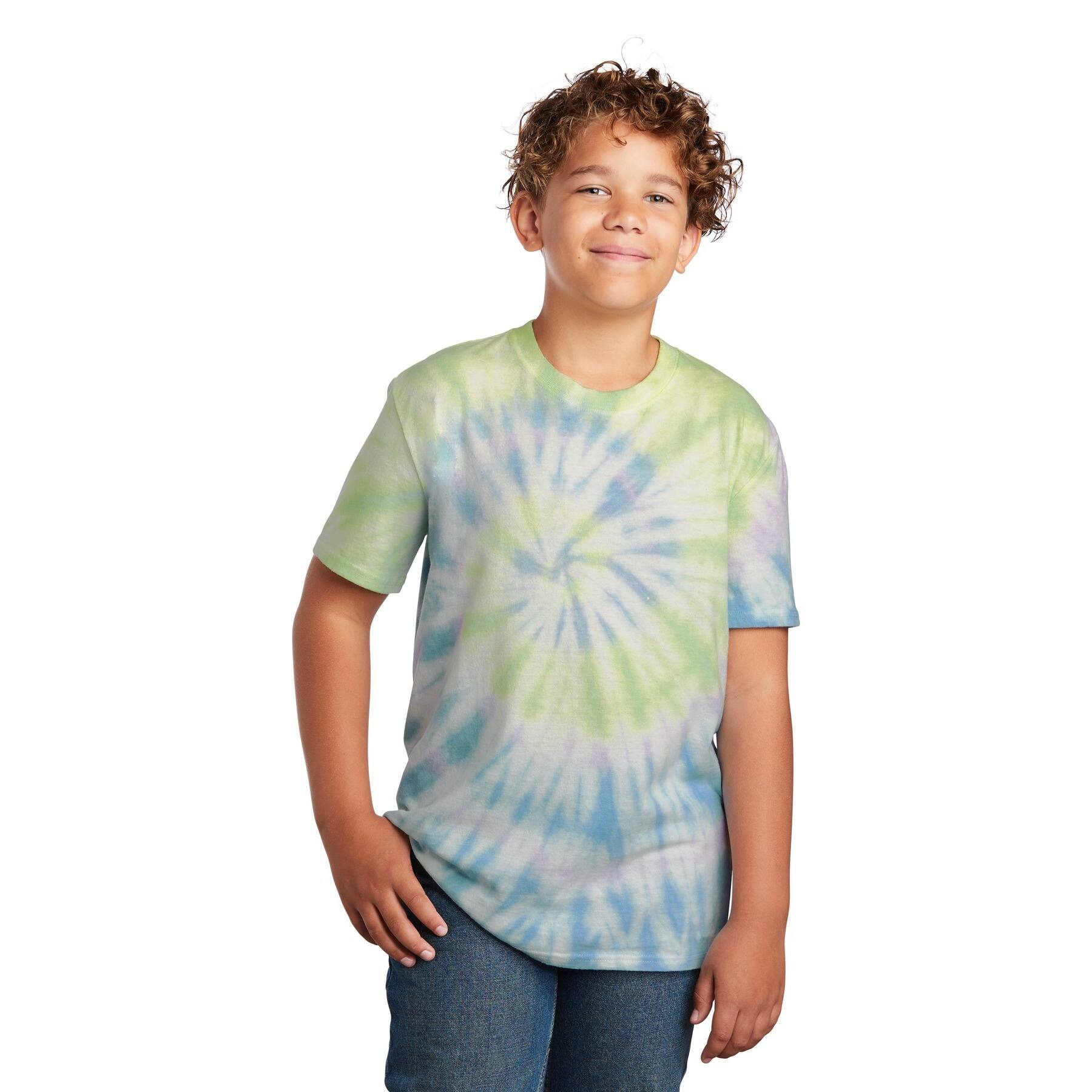 Pastel Tie-Dye Long Sleeve Shirts Kids