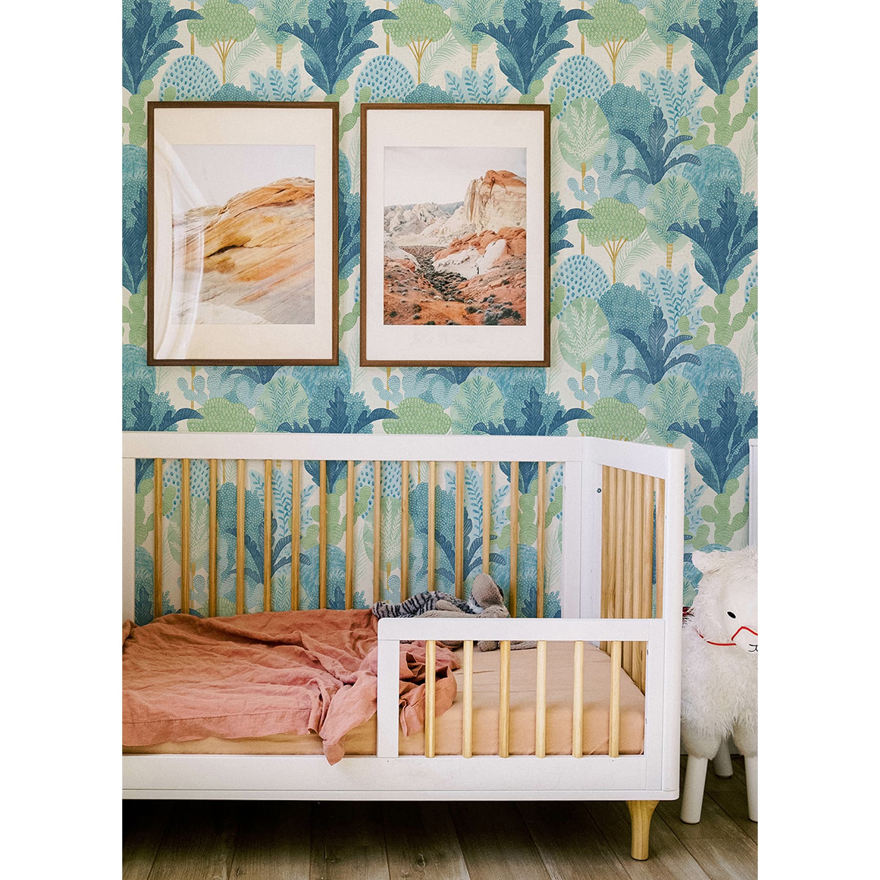 NuWallpaper Keilani Teal Peel &#x26; Stick Wallpaper