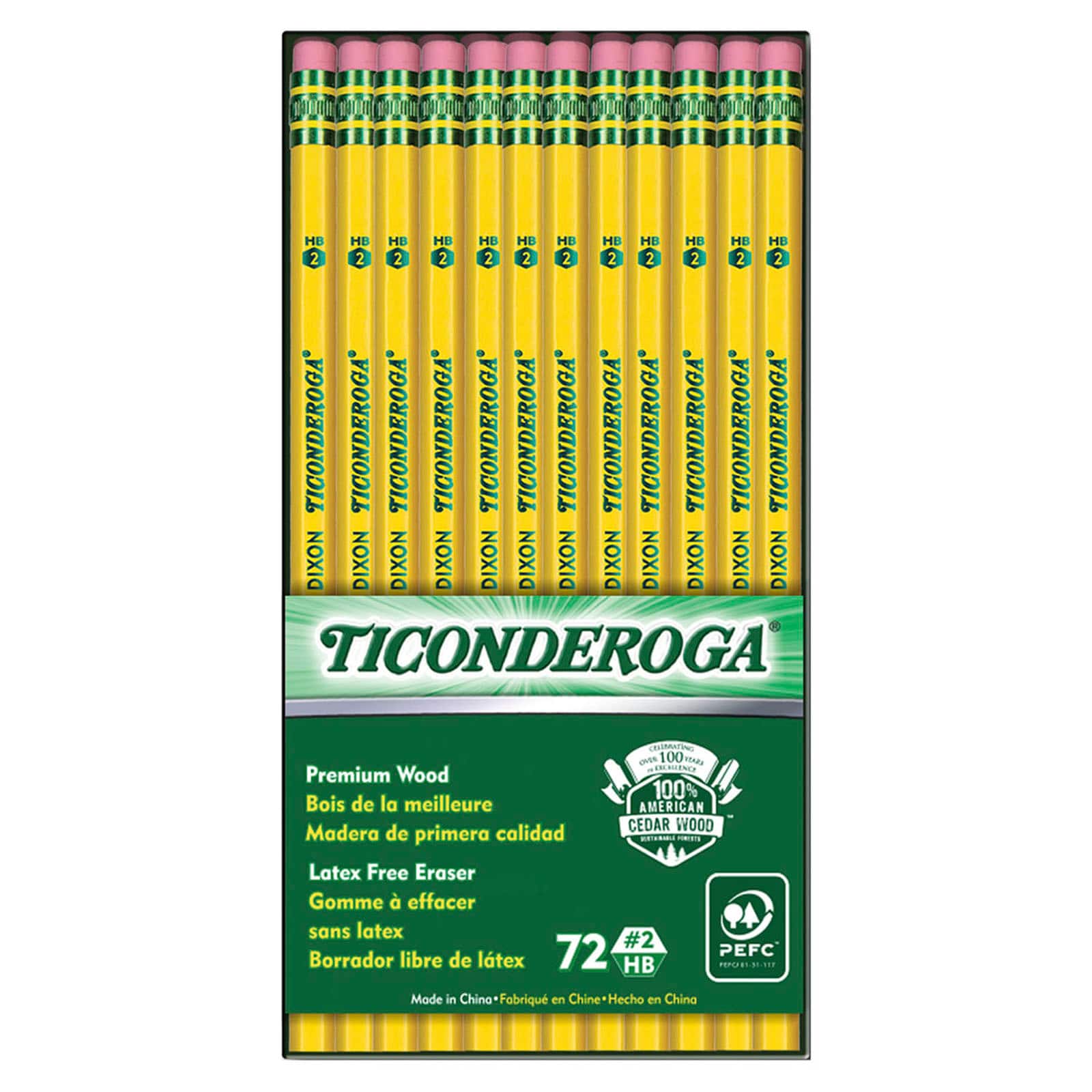 Ticonderoga® #2 Soft Unsharpened Pencils, 72ct.