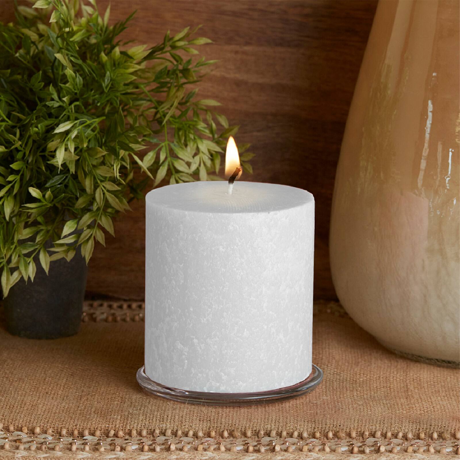 Root Candles Timberline&#x2122; 4&#x22; x 4&#x22; Unscented Pillar Candle