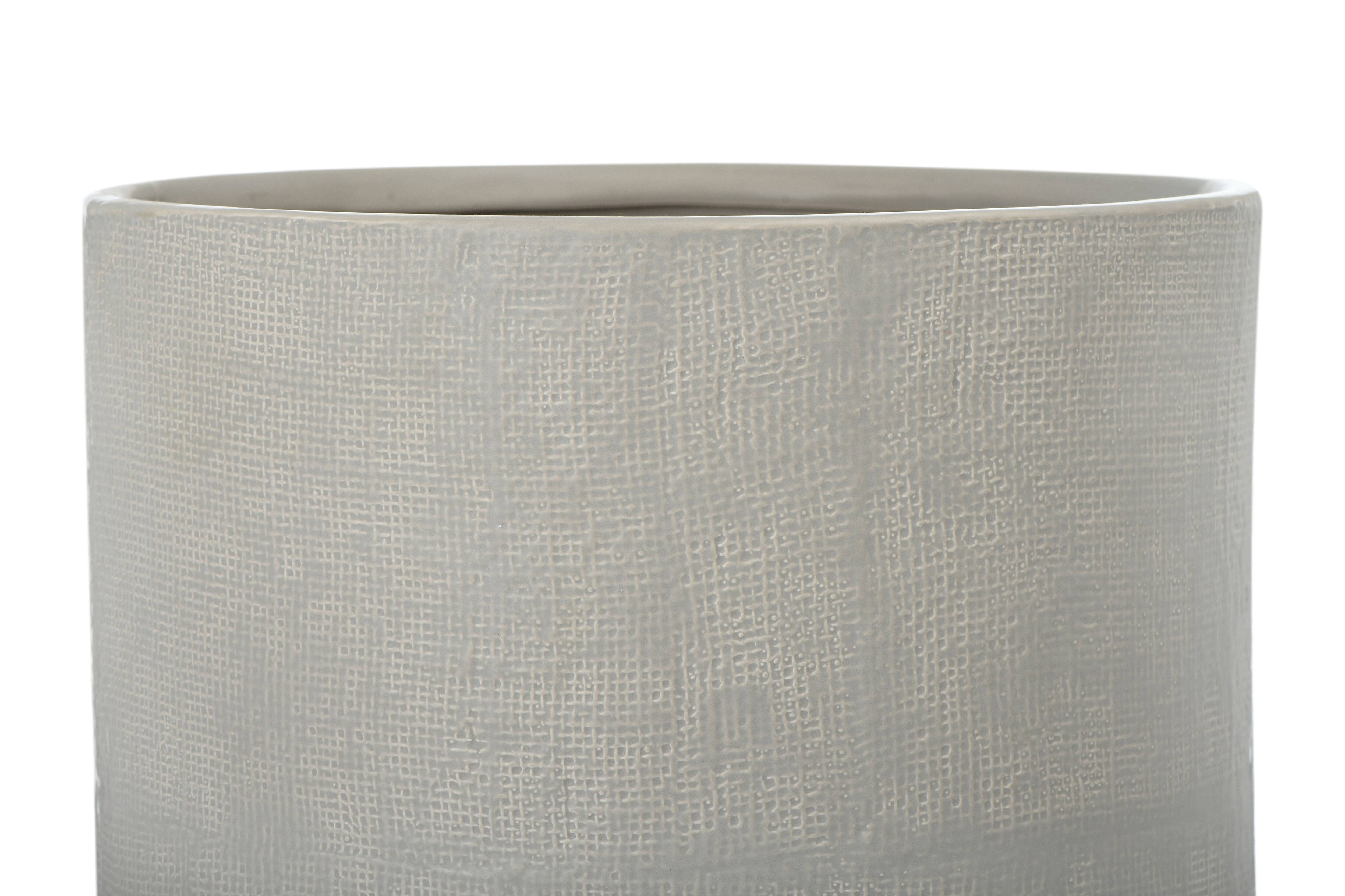 Hello Honey® Stoneware Planters with Embossed Cross Hatch Texture Set