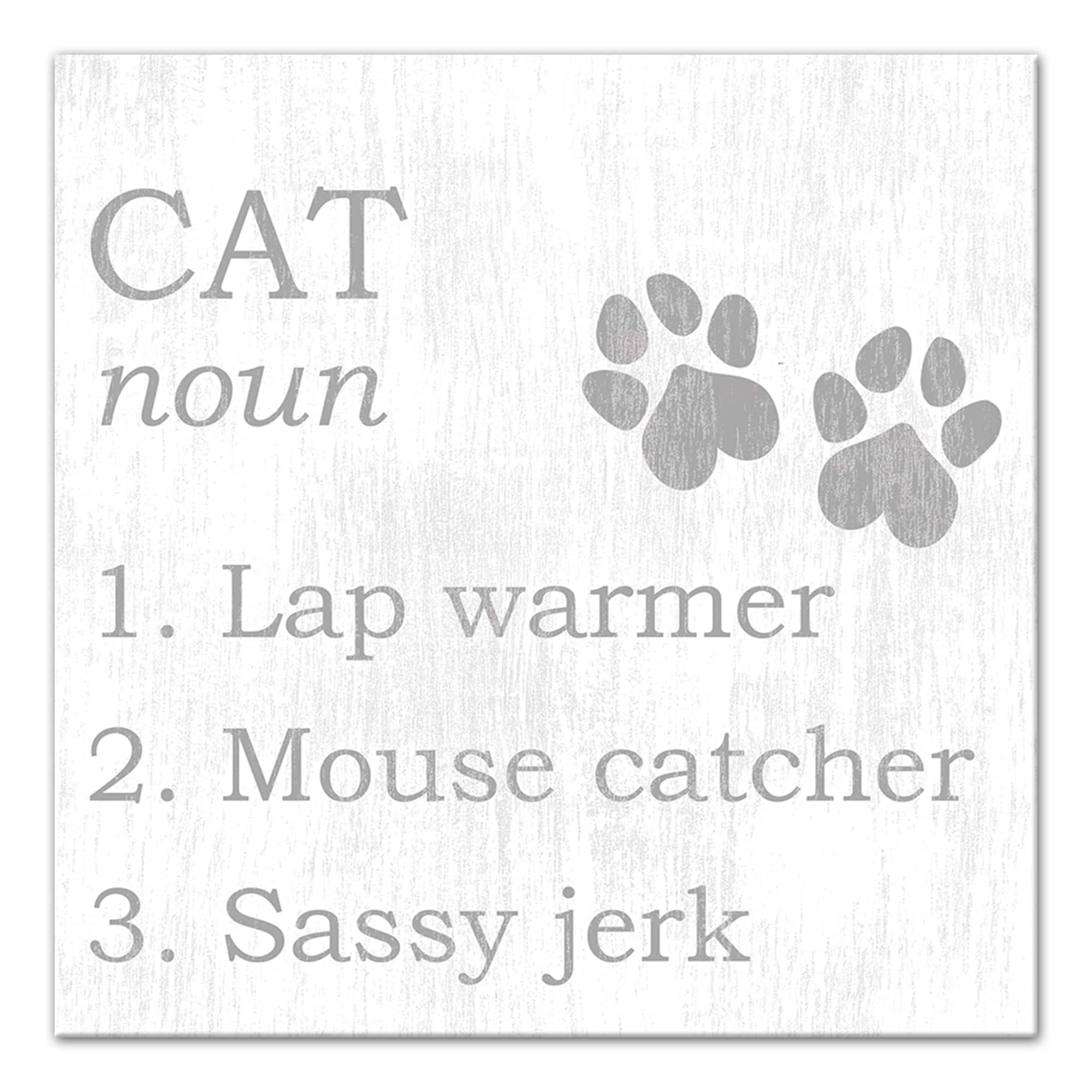 Cat Definition Canvas Wall Art