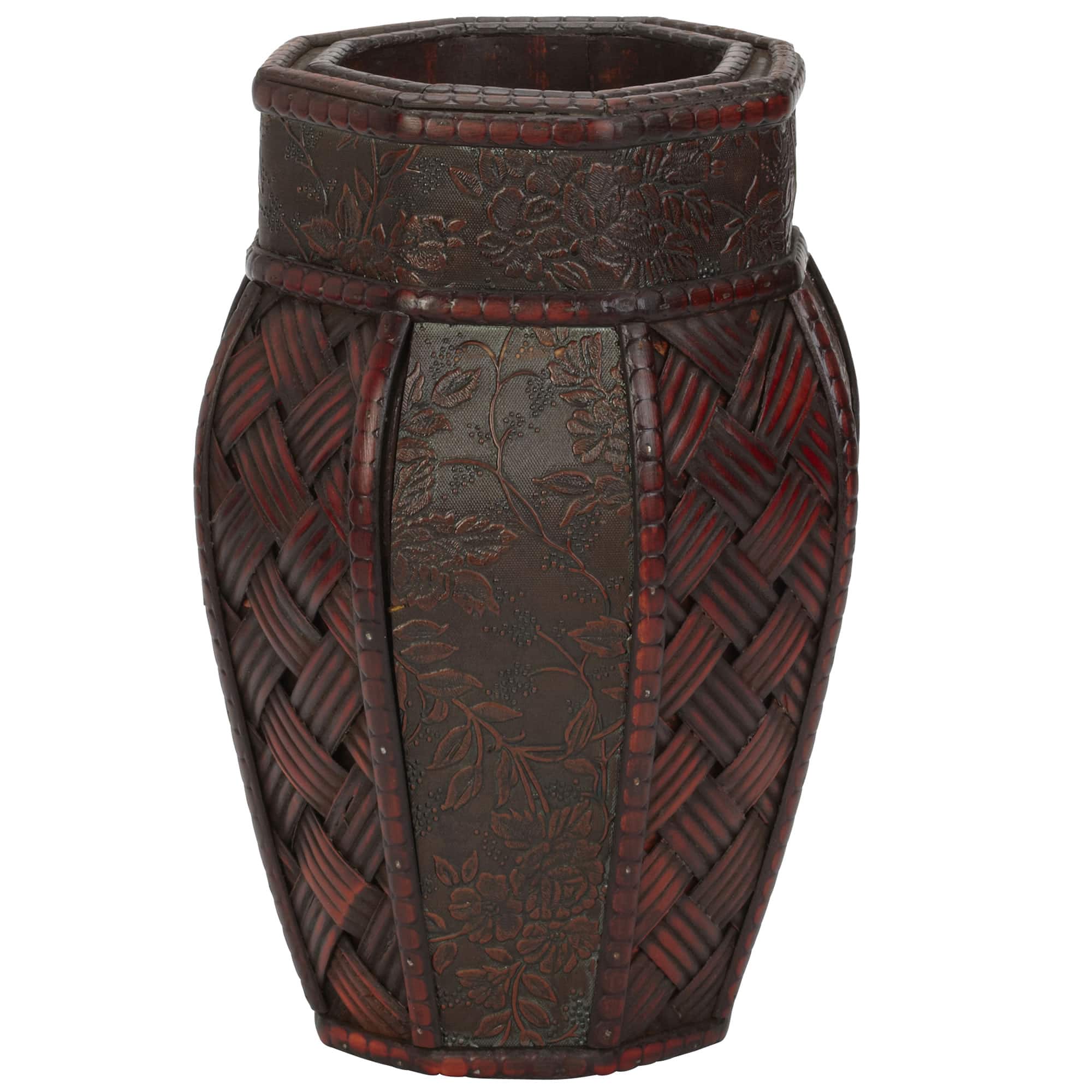 Wood &#x26; Weave Panel Decorative Planters, 2ct.