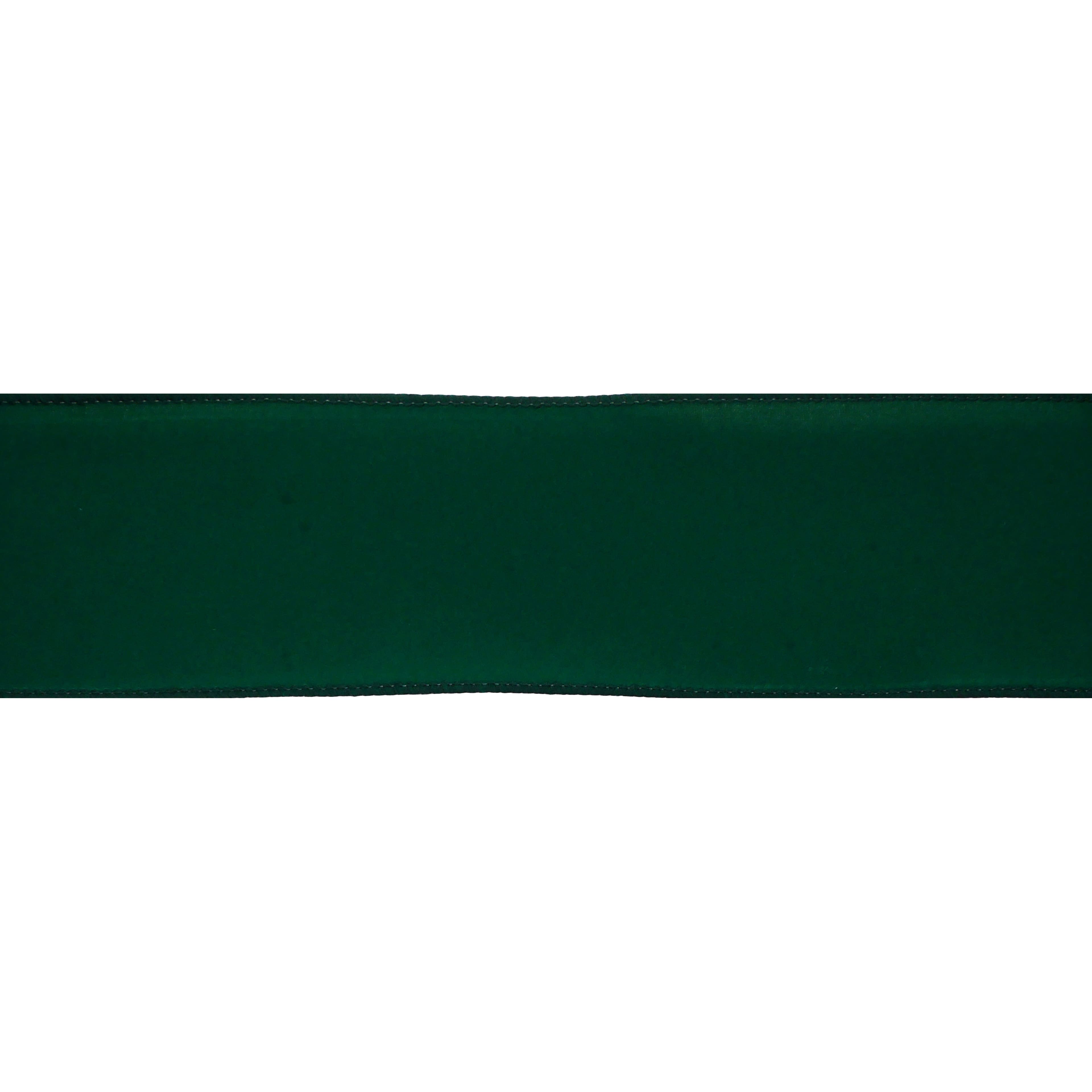 2.5&#x22; x 26.6yd. Green Velvet Wired Ribbon by Celebrate It&#xAE; Christmas