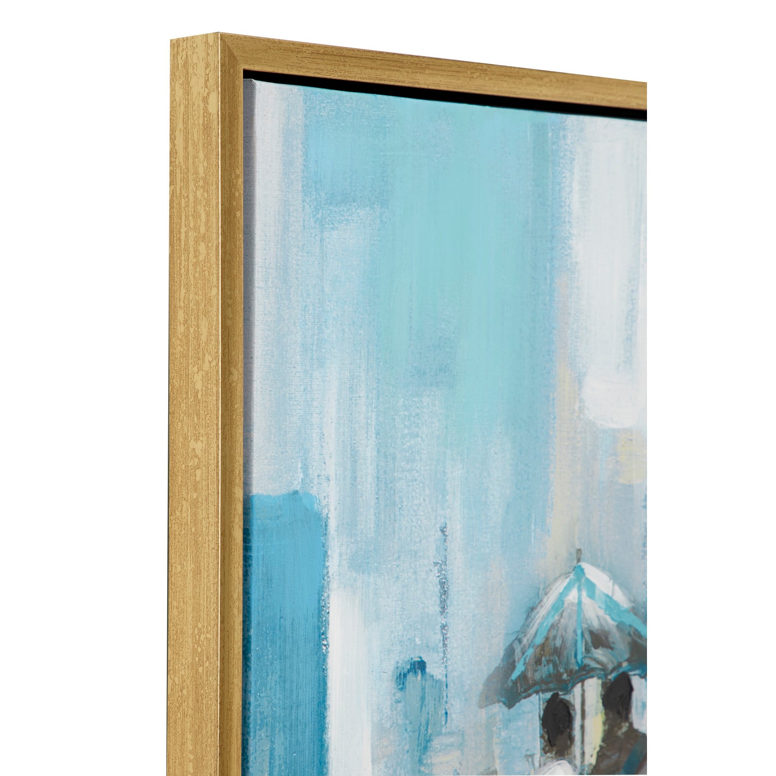 Blue Contemporary Canvas Wall Art, 39" x 39"