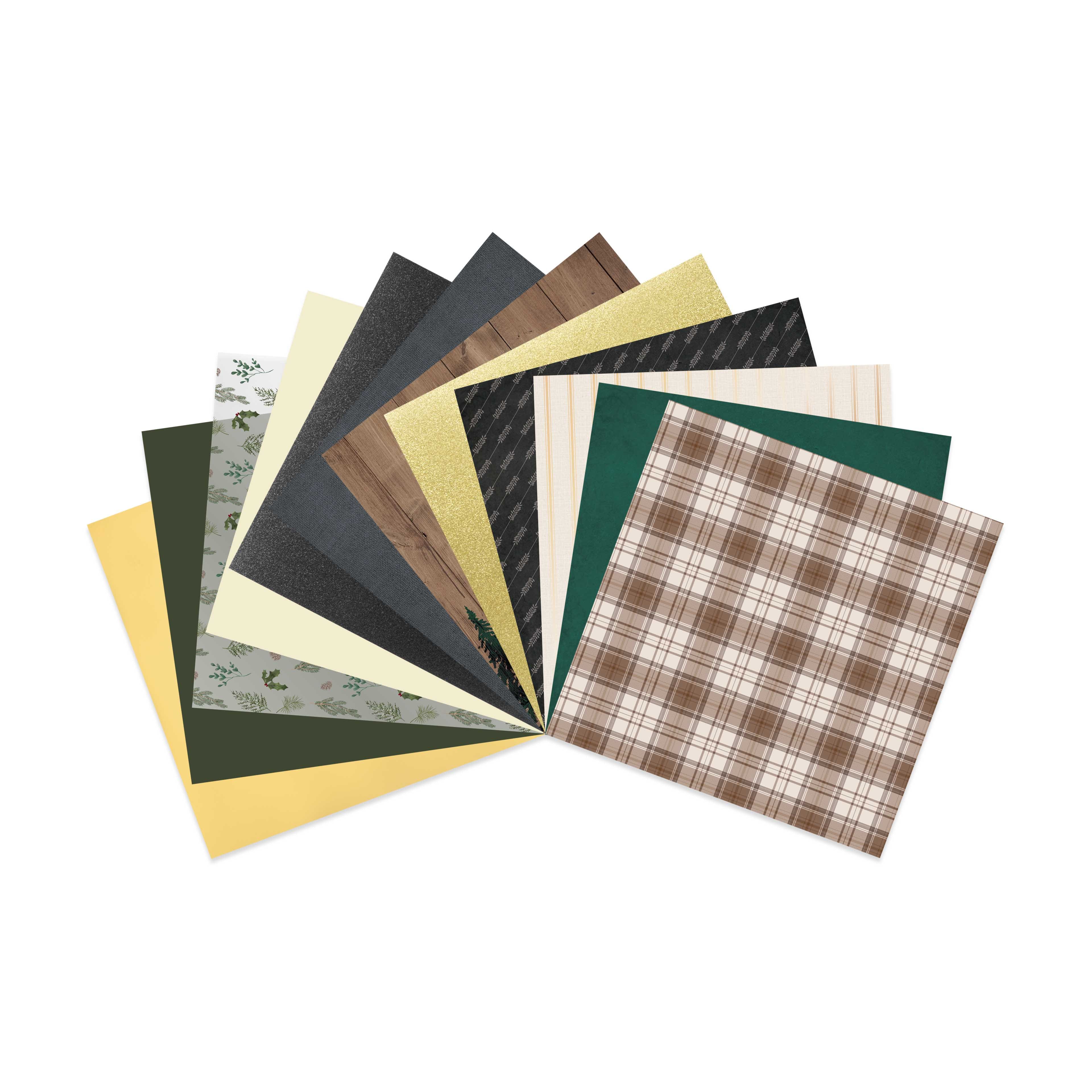 12&#x22; x 12&#x22; Holiday Pines Specialty Prints Paper Pad by Recollections&#x2122;