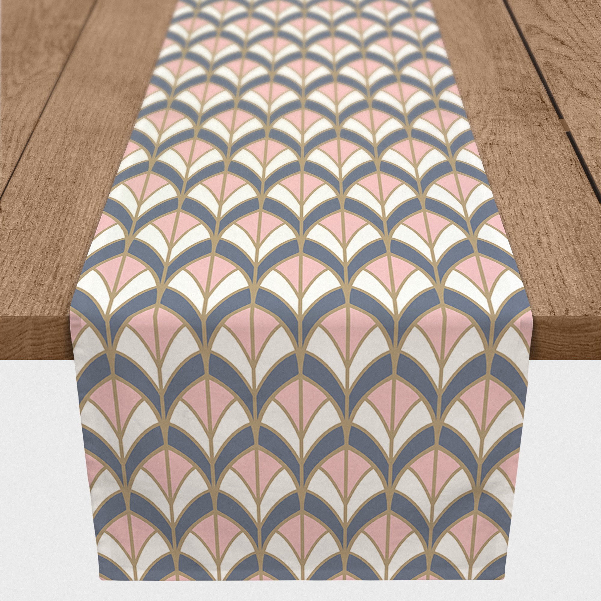Art Deco Bright 16" x 90" Poly Twill Table Runner