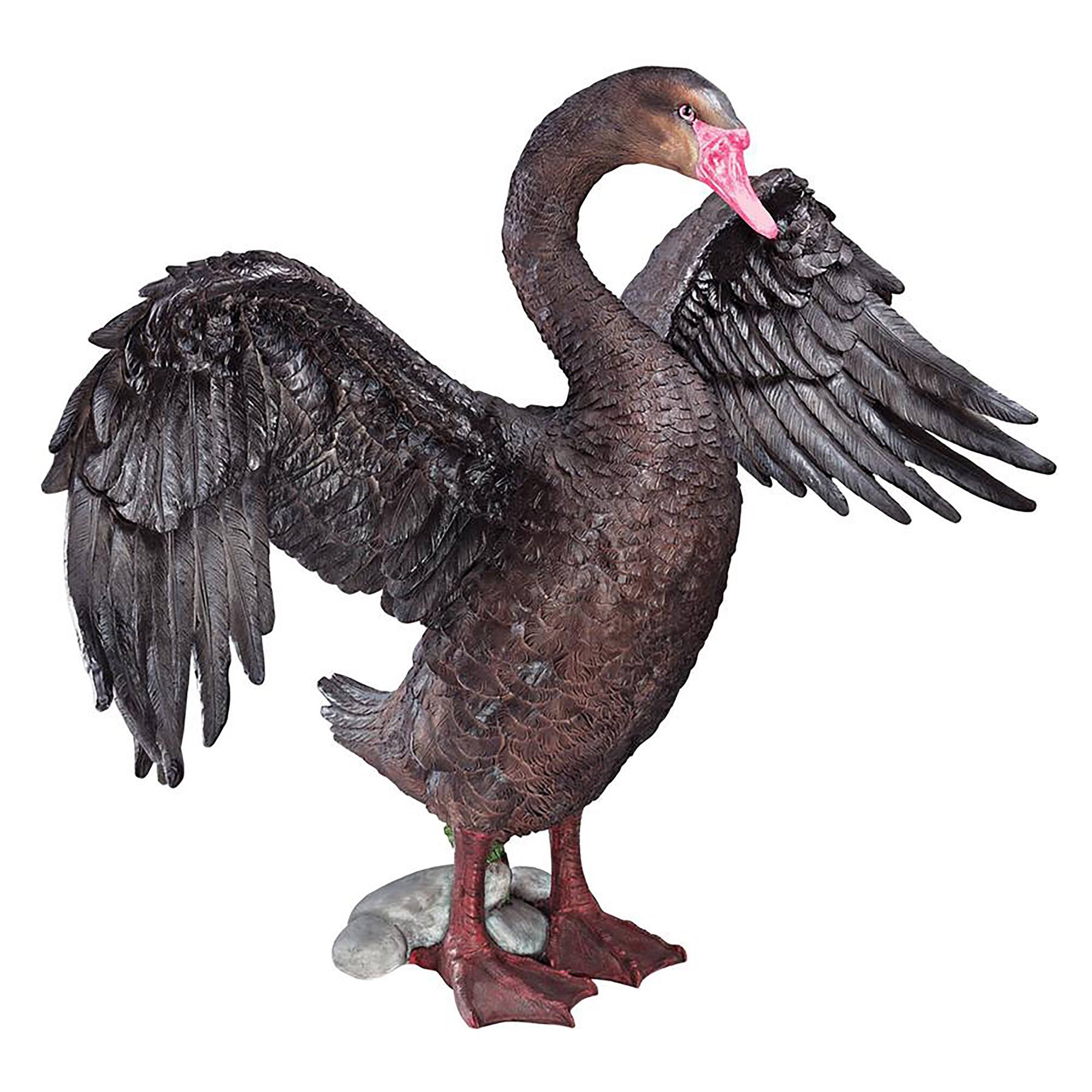 Design Toscano 19&#x22; Beautiful Black Swan Statue