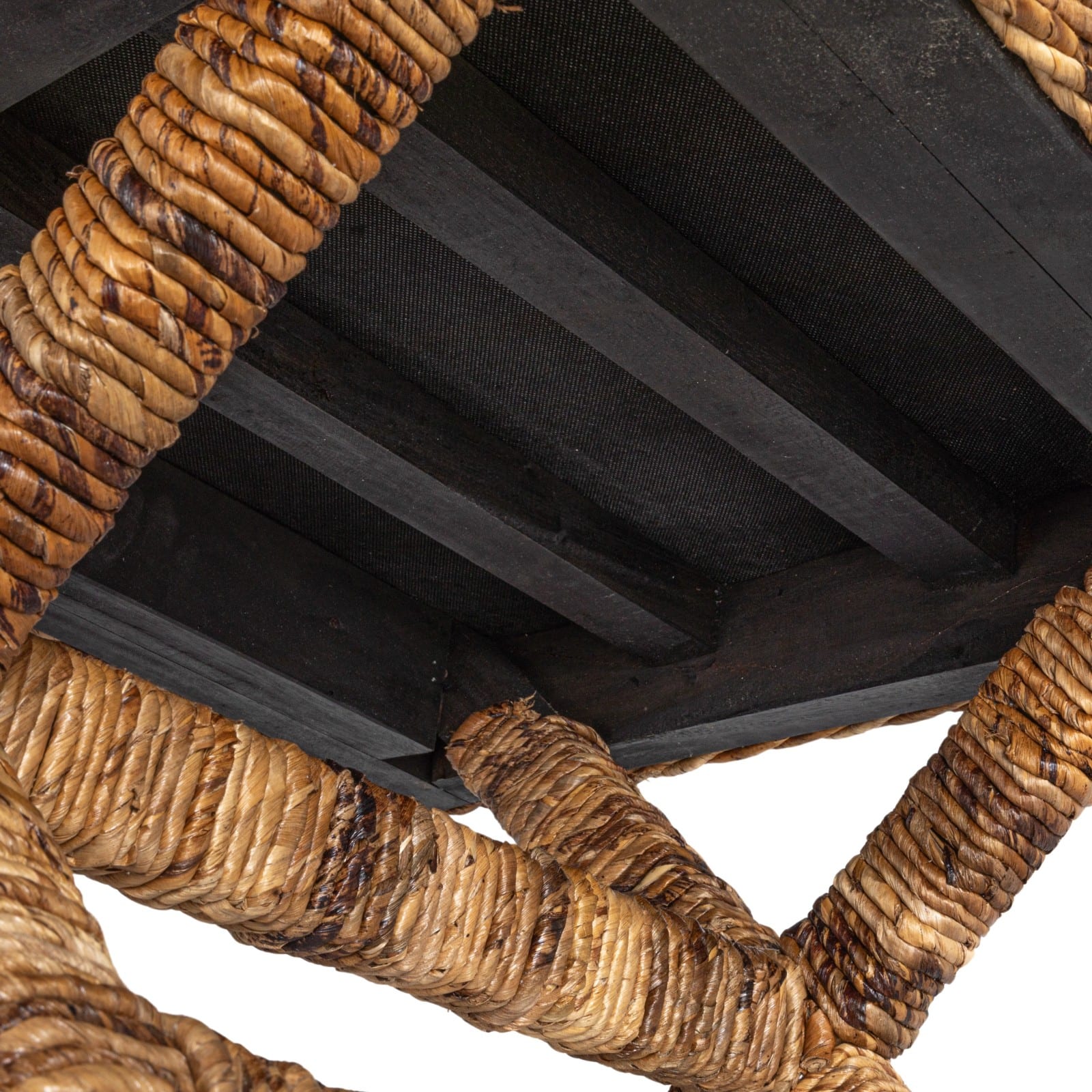 Hello Honey&#xAE; Natural Finish Woven Banana Leaf Stool